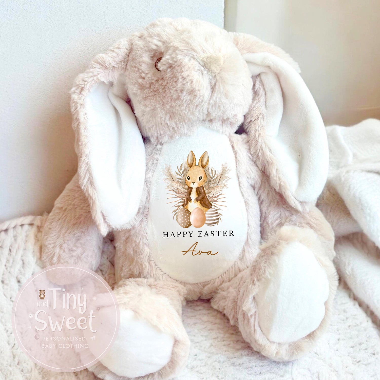 Personalised Easter Bunny Gift, Toddler Easter Gift, Easter Bunny Toy, Personalised Easter Bunny, Soft Toy Keepsake, Name Bunny