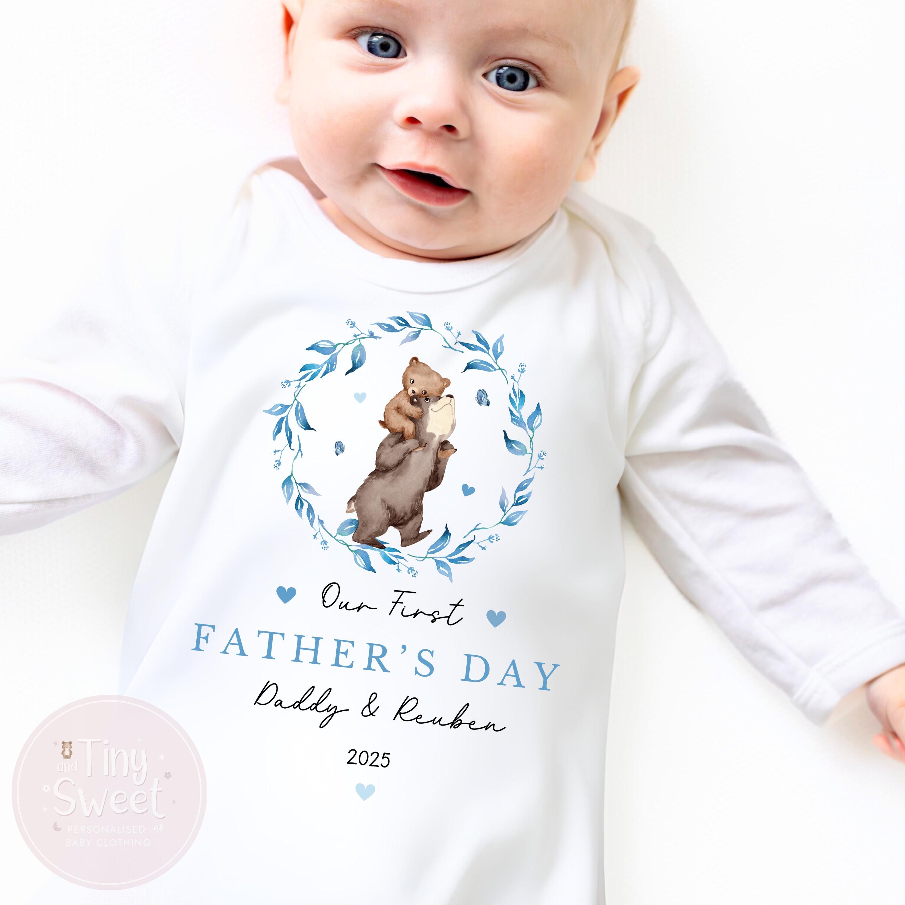 Fathers Day Sleepsuit, 1st Fathers Day As My Daddy, New Dad Gift, Fathers Day, 1st Fathers Day Babygrow, Sleepsuit Babygrow Bodysuit, Dad