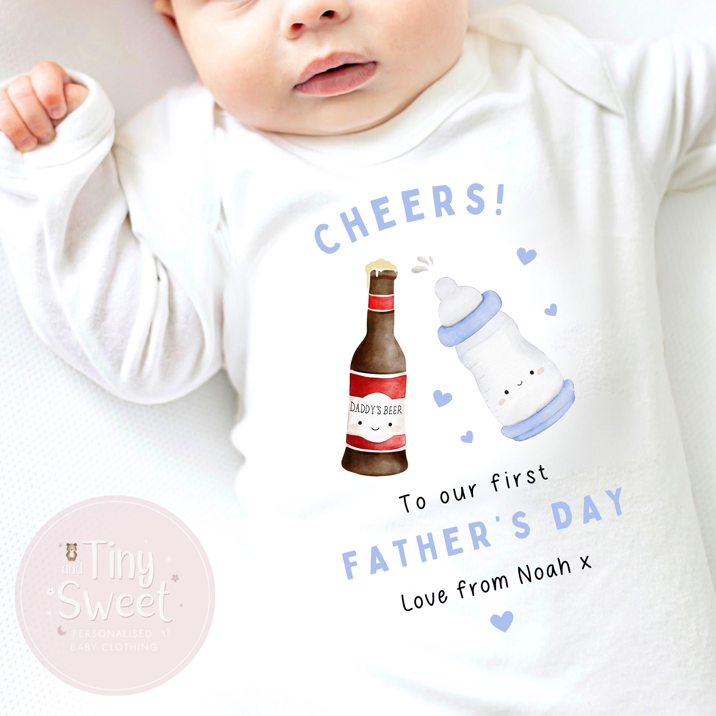 Fathers Day Sleepsuit, 1st Fathers Day As My Daddy, New Dad Gift, Fathers Day, 1st Fathers Day Babygrow, Sleepsuit Babygrow Bodysuit, Dad