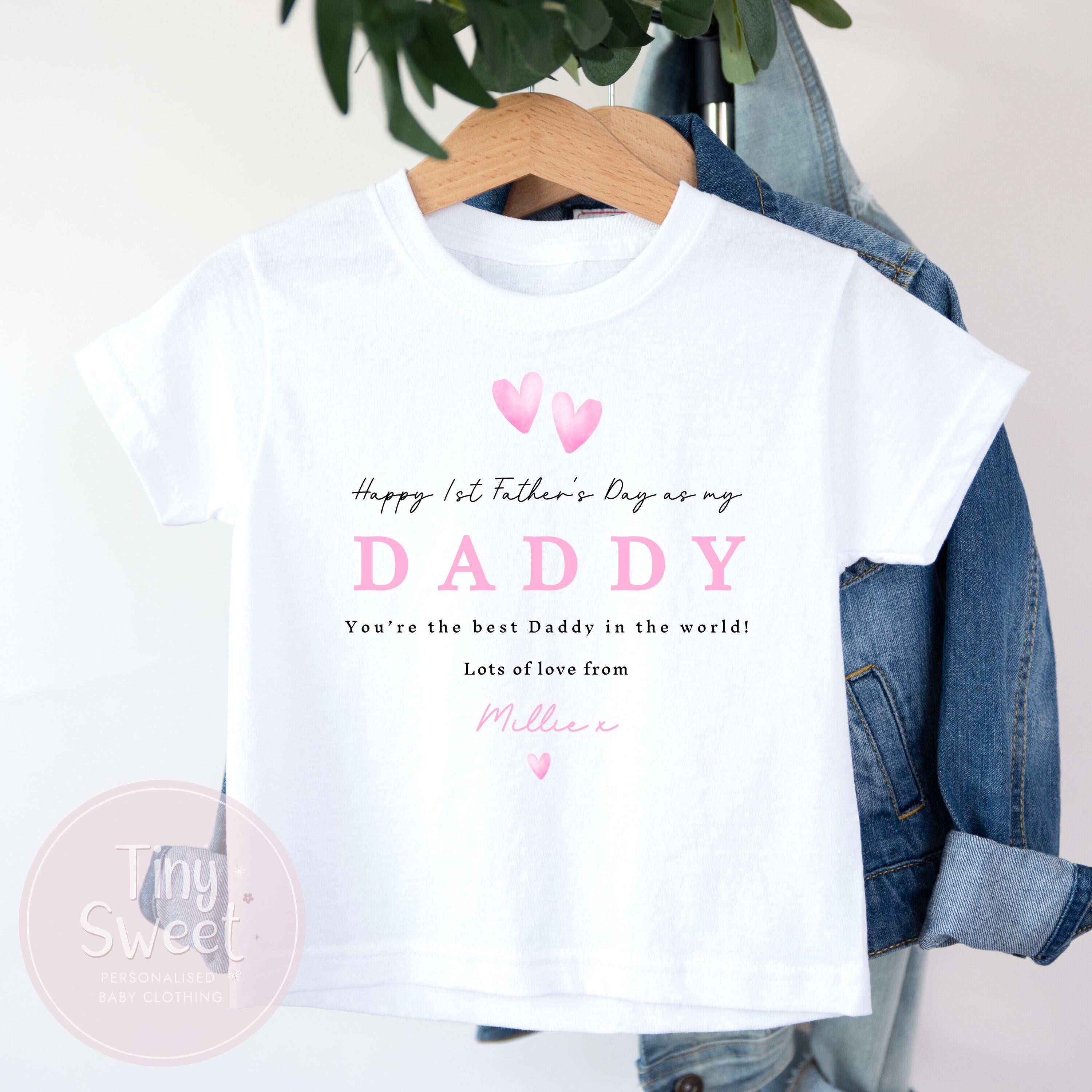 Fathers Day T Shirt, 1st Fathers Day As My Daddy, New Dad Gift, Fathers Day, 1st Fathers Day Babygrow, Sleepsuit Babygrow Bodysuit, Dad