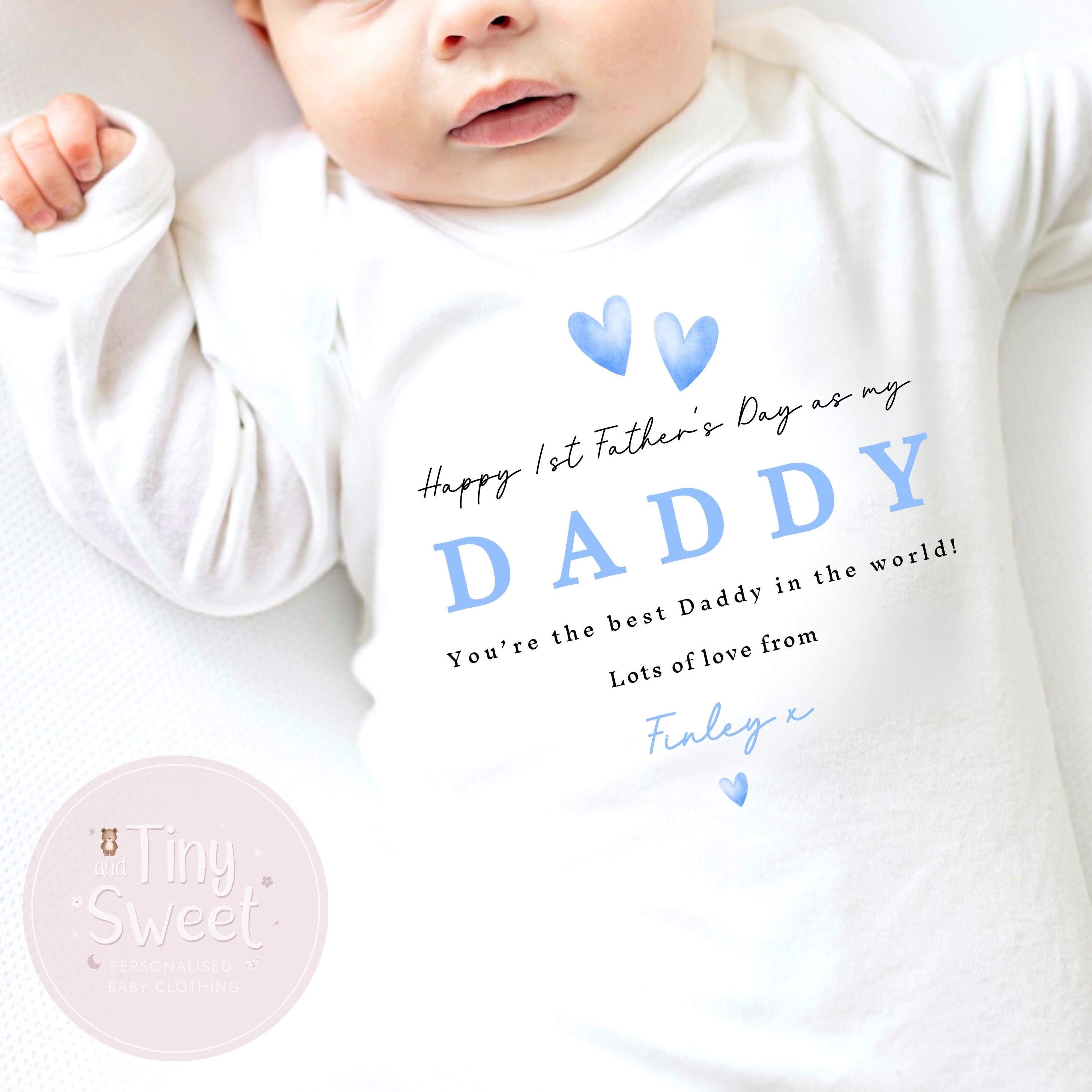 Fathers Day T Shirt, 1st Fathers Day As My Daddy, New Dad Gift, Fathers Day, 1st Fathers Day Babygrow, Sleepsuit Babygrow Bodysuit, Dad