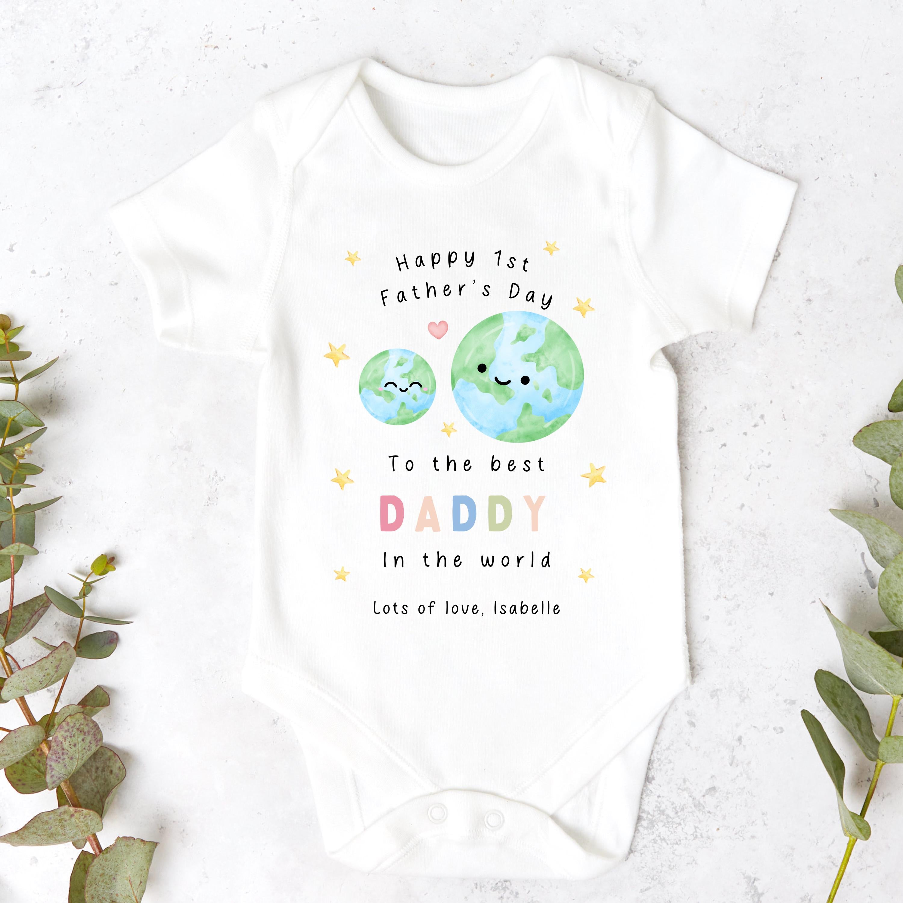 Fathers Day T Shirt, 1st Fathers Day As My Daddy, New Dad Gift, Fathers Day, 1st Fathers Day Babygrow, Sleepsuit Babygrow Bodysuit, Dad