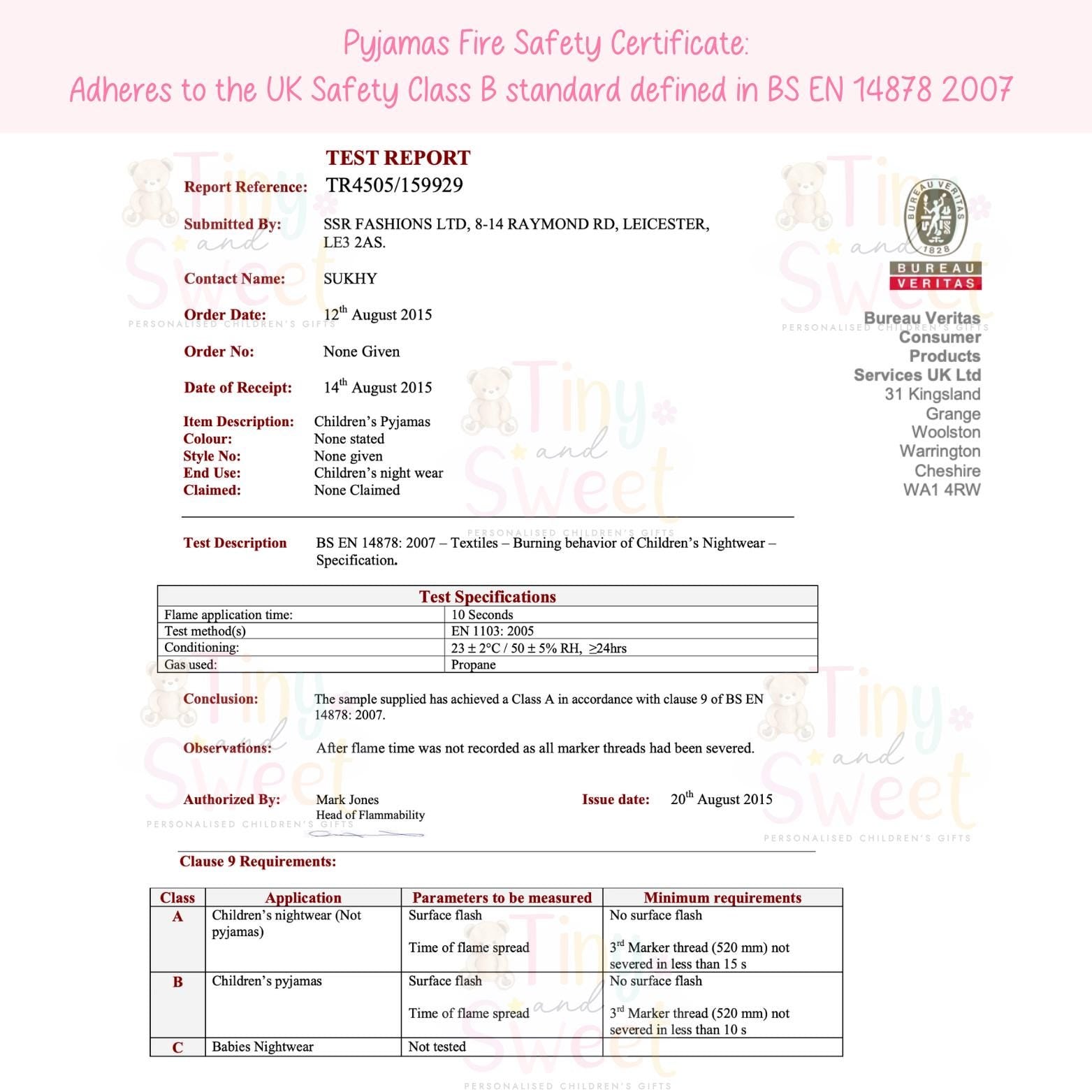 Beige Teddy Bear Birthday Pyjamas, When I Wake Up I’ll Be..., Teddy Bear Birthday PJs, Beige Boys Girls Sleepwear, Personalised Teddy Pjs