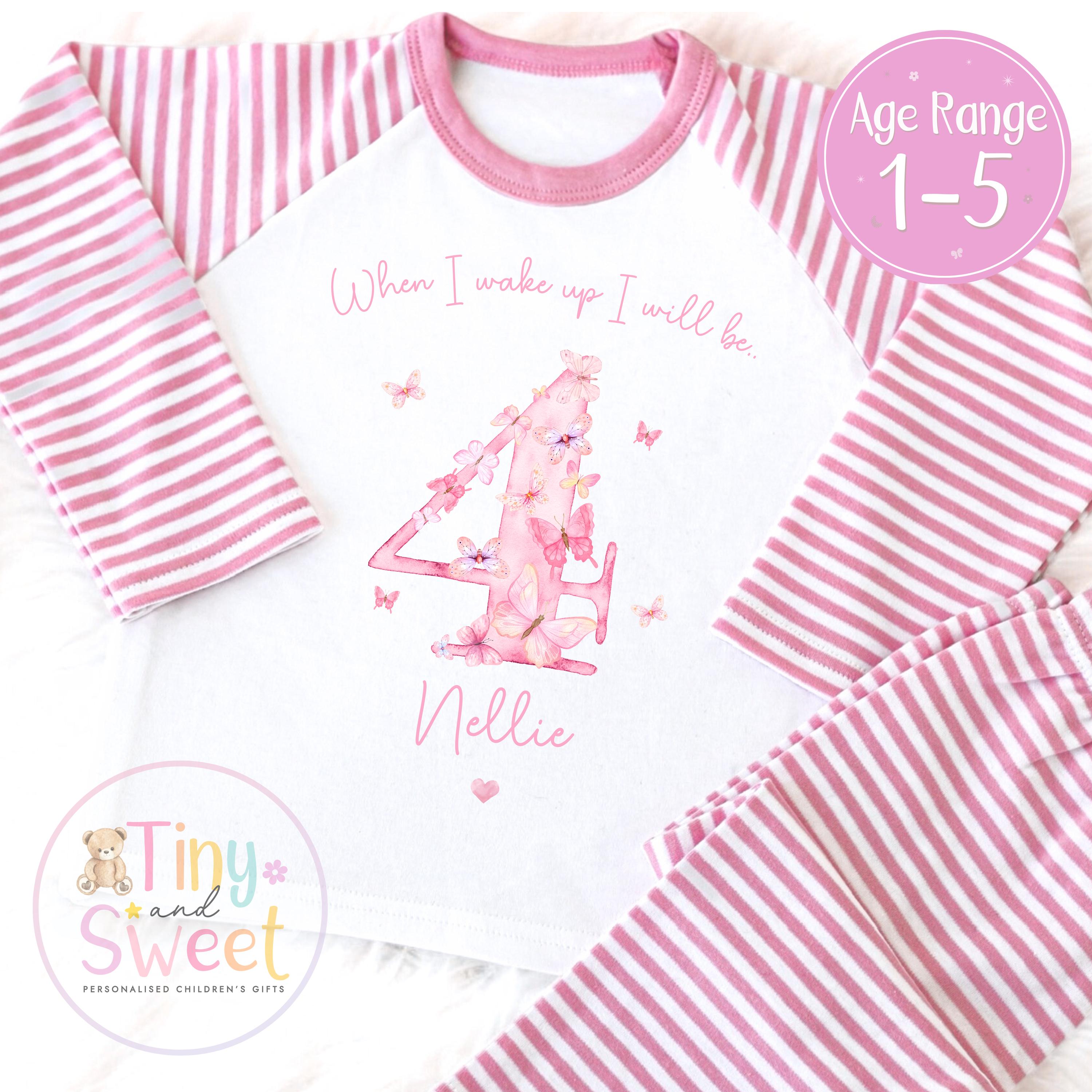 Personalised Toddler Baby Pyjamas, When i wake up i&