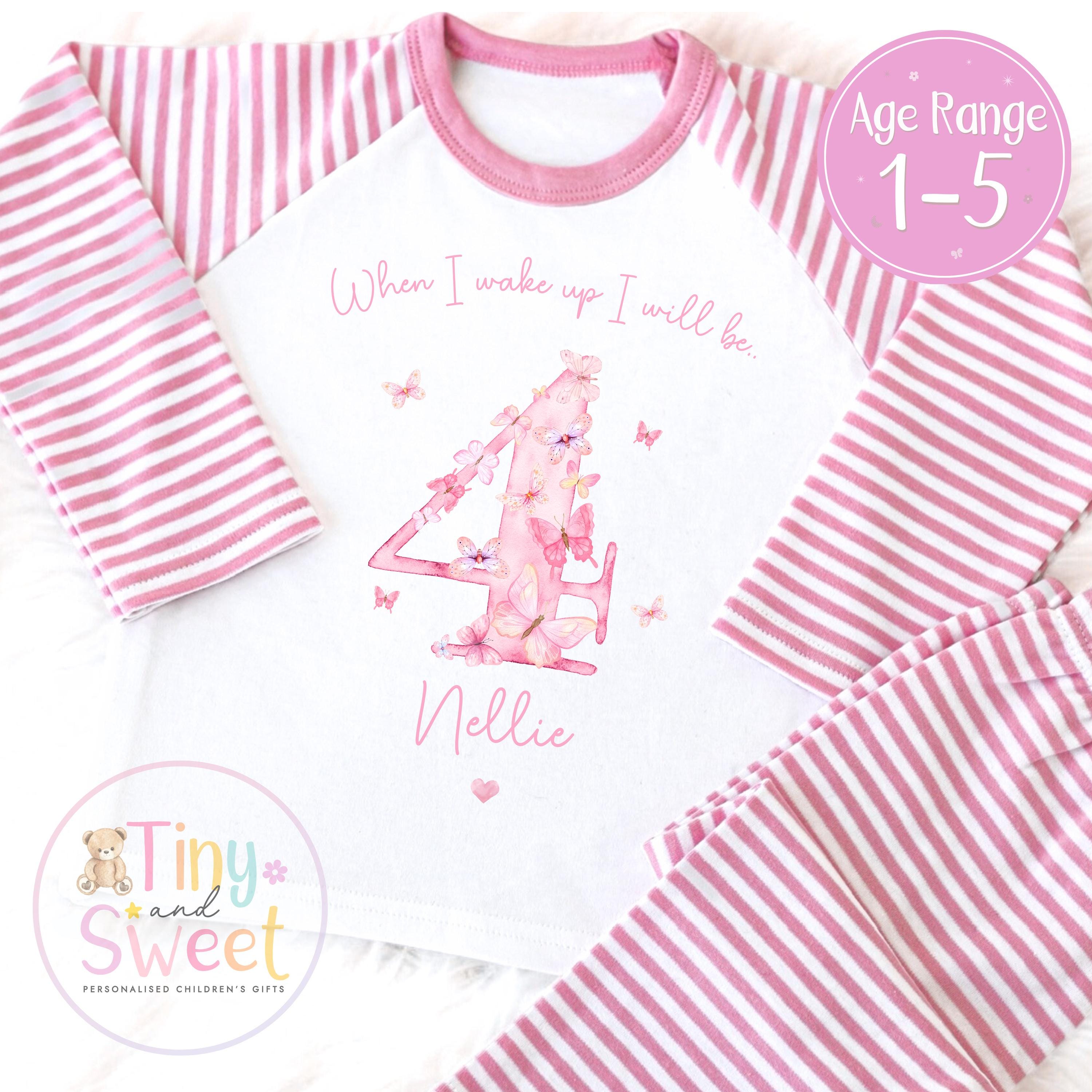 Personalised Toddler Baby Pyjamas, When i wake up i&