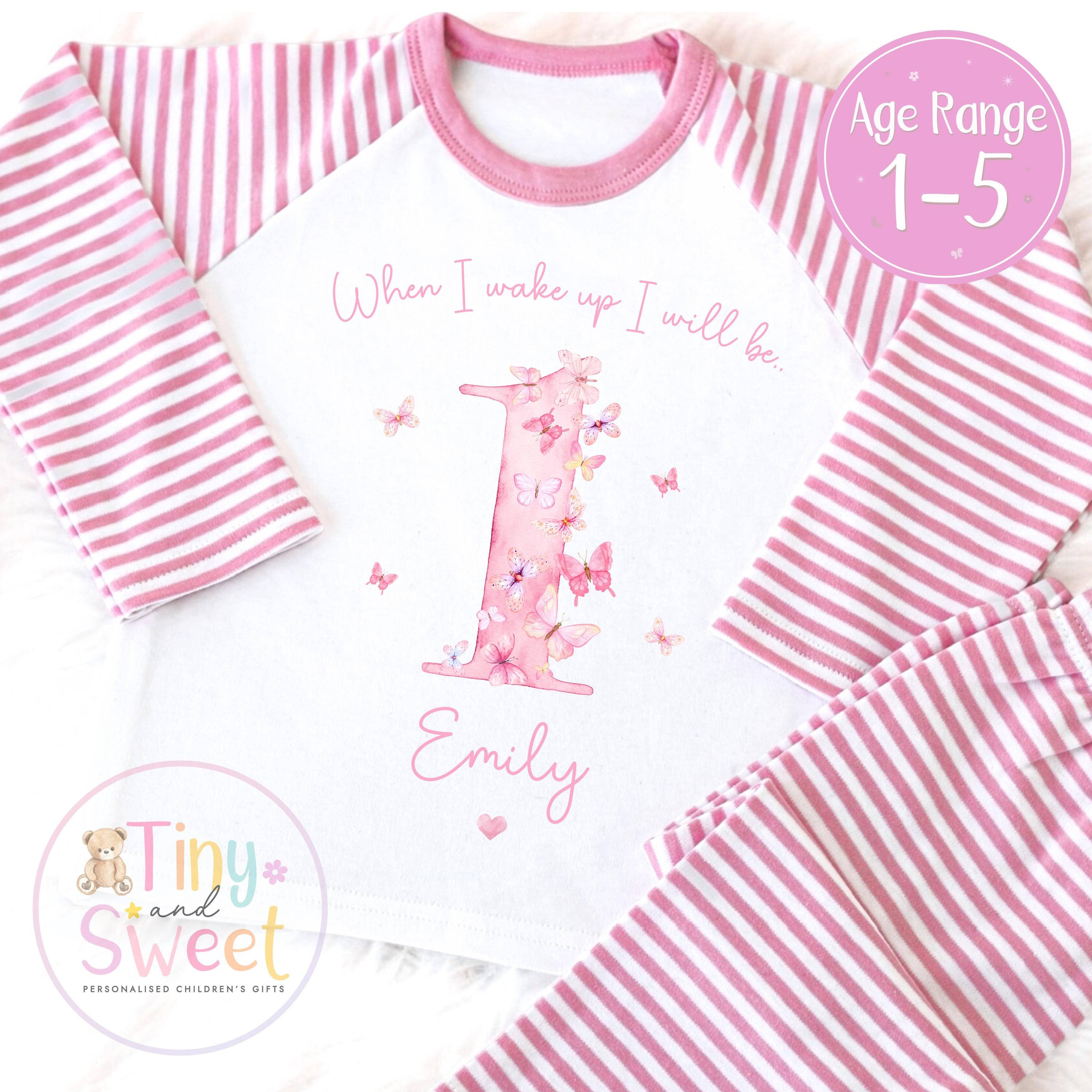 Personalised Toddler Baby Pyjamas, When i wake up i&