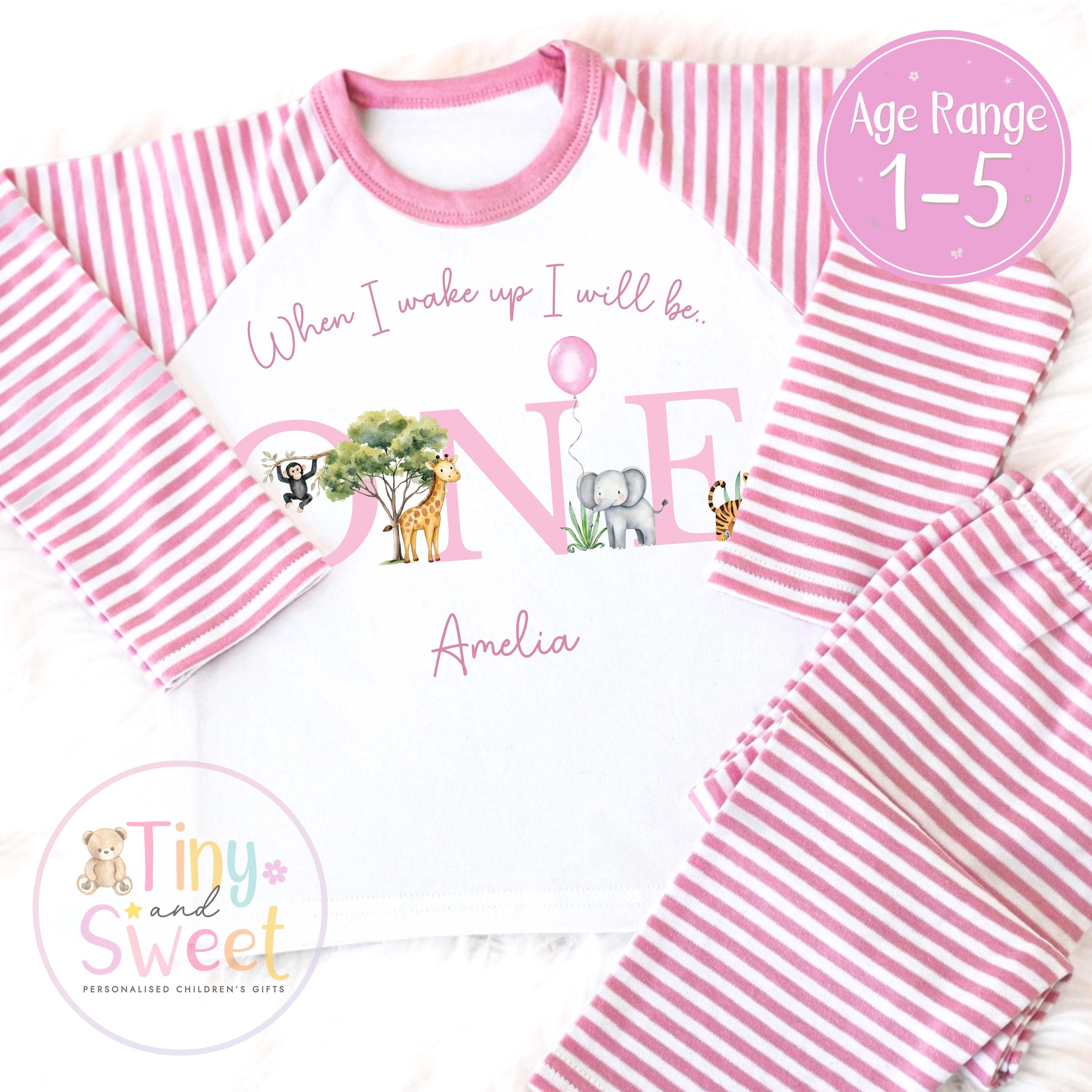 Personalised Toddler Baby Pyjamas, When i wake up i&