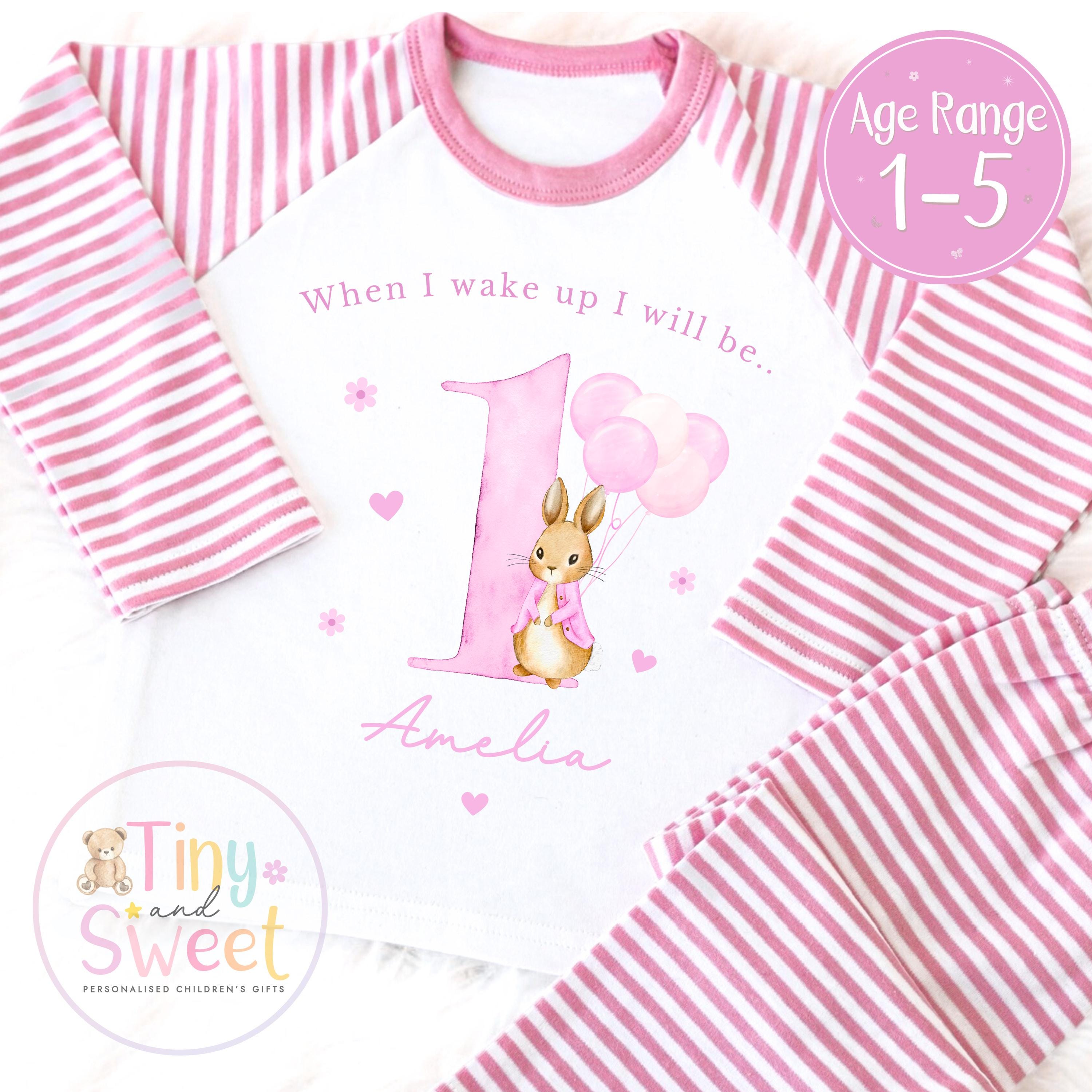Personalised Toddler Baby Pyjamas, When i wake up i&