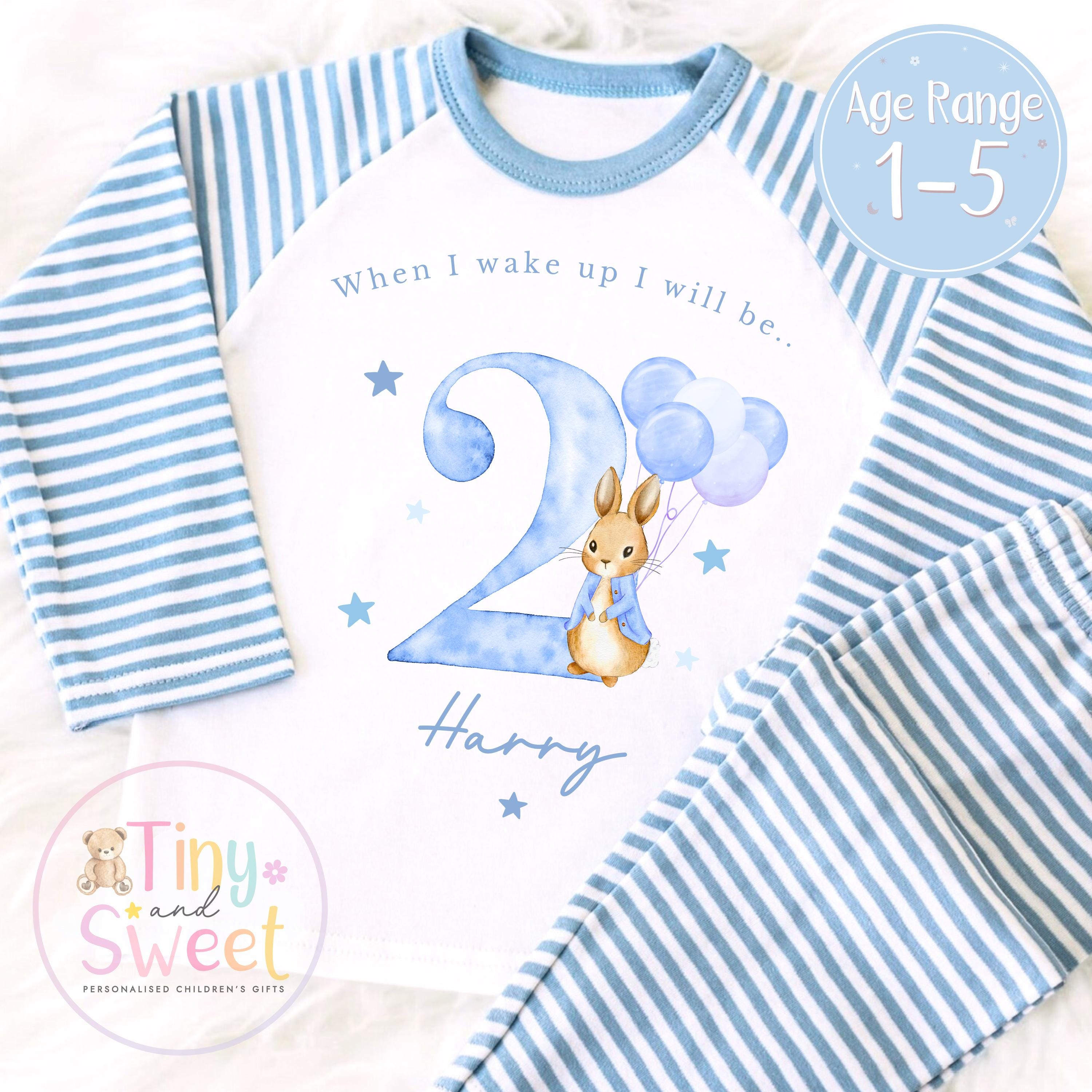 Personalised Toddler Baby Pyjamas, When i wake up i&