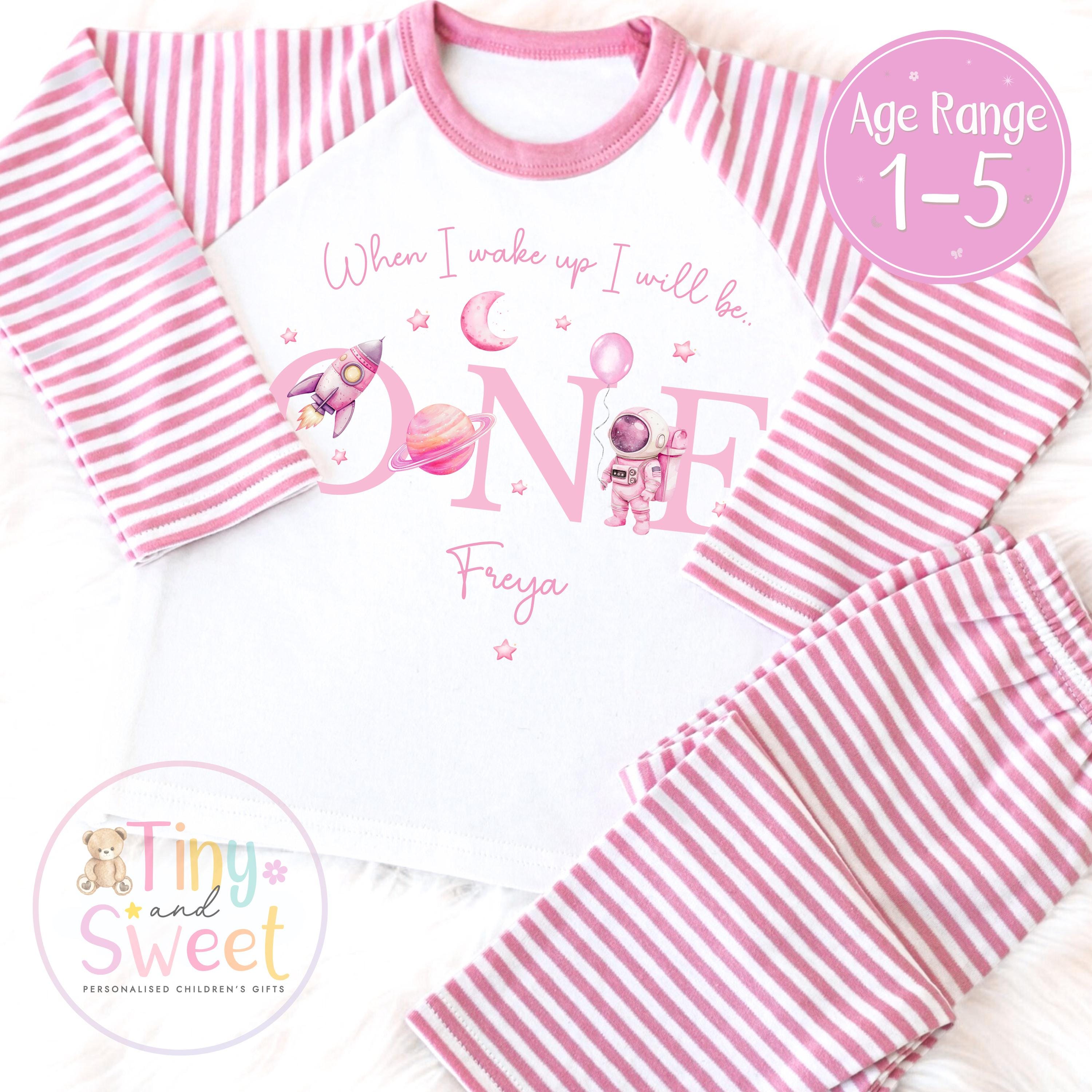 Personalised Toddler Baby Pyjamas, When i wake up i&