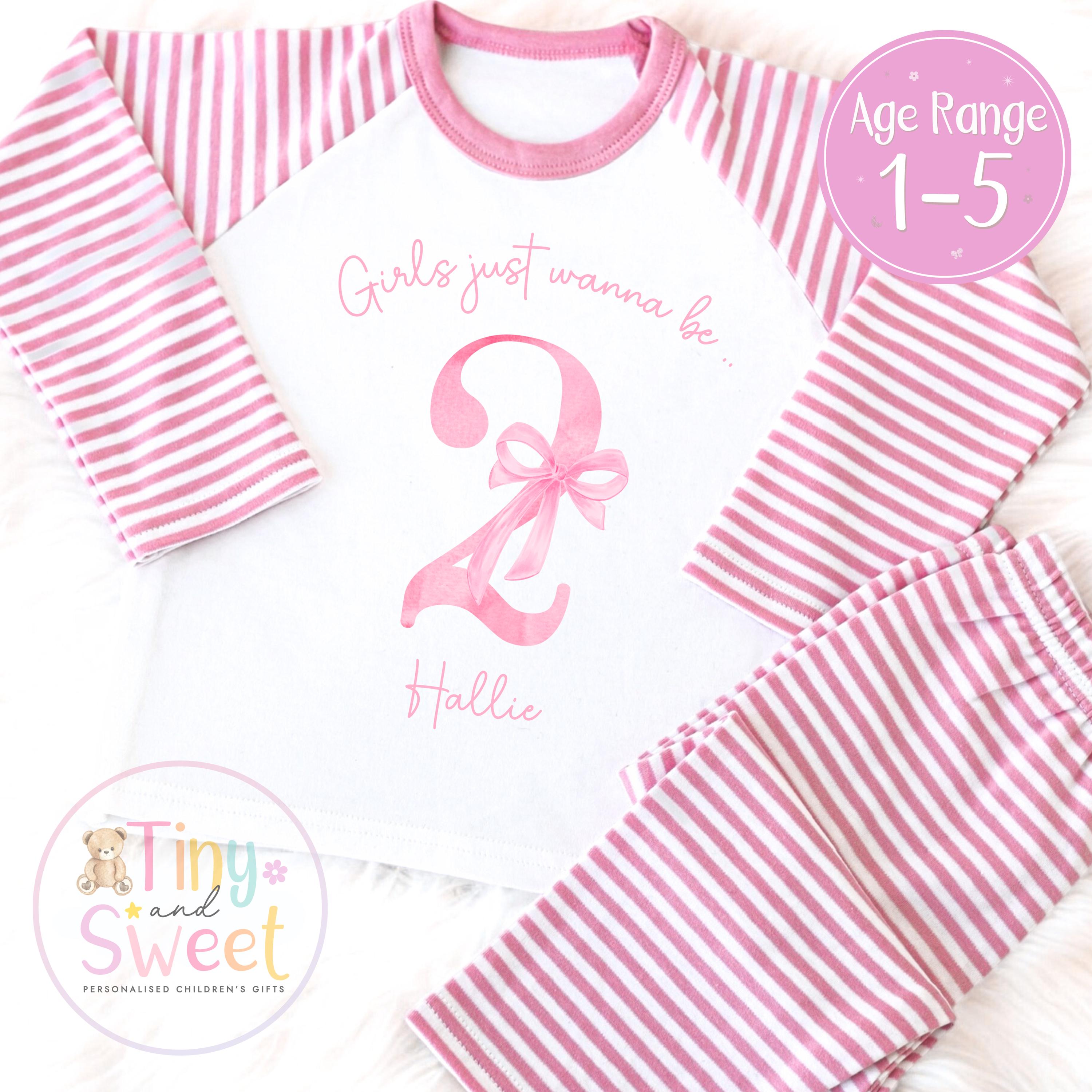 Personalised Toddler Baby Pyjamas, When i wake up i&