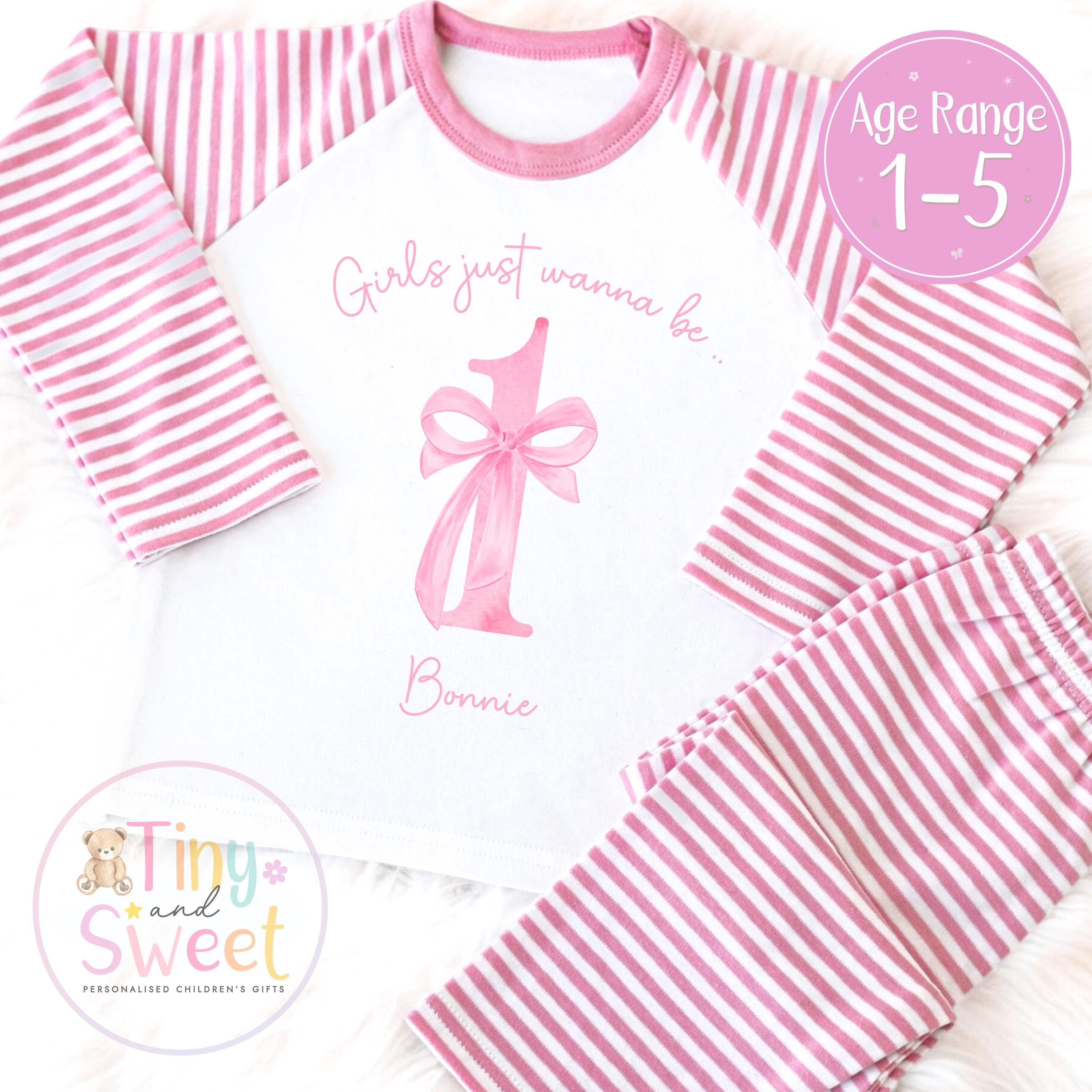 Personalised Toddler Baby Pyjamas, When i wake up i&