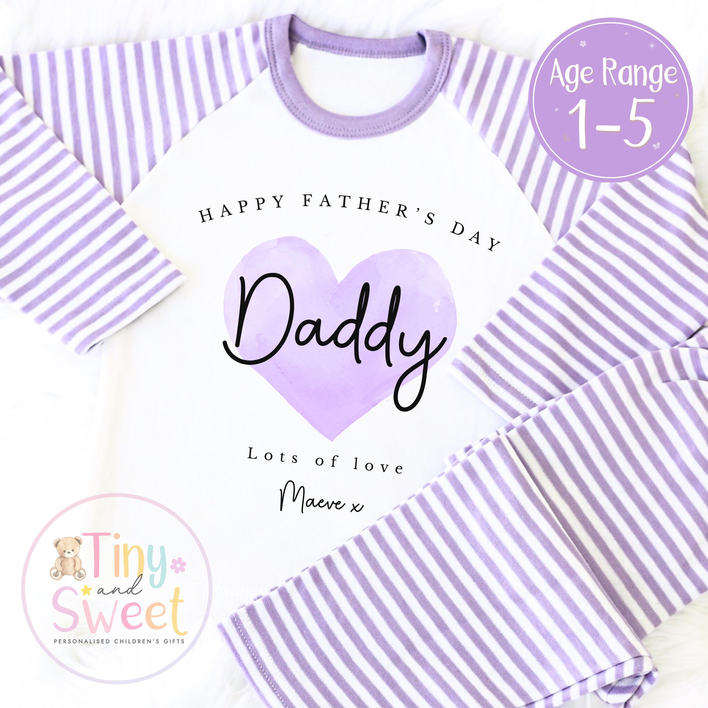 Personalised Toddler Fathers Day Pyjamas, Fathers day gift, fathers day pjs, kids Pyjamas, fathers day surprise, Fathers day outfit