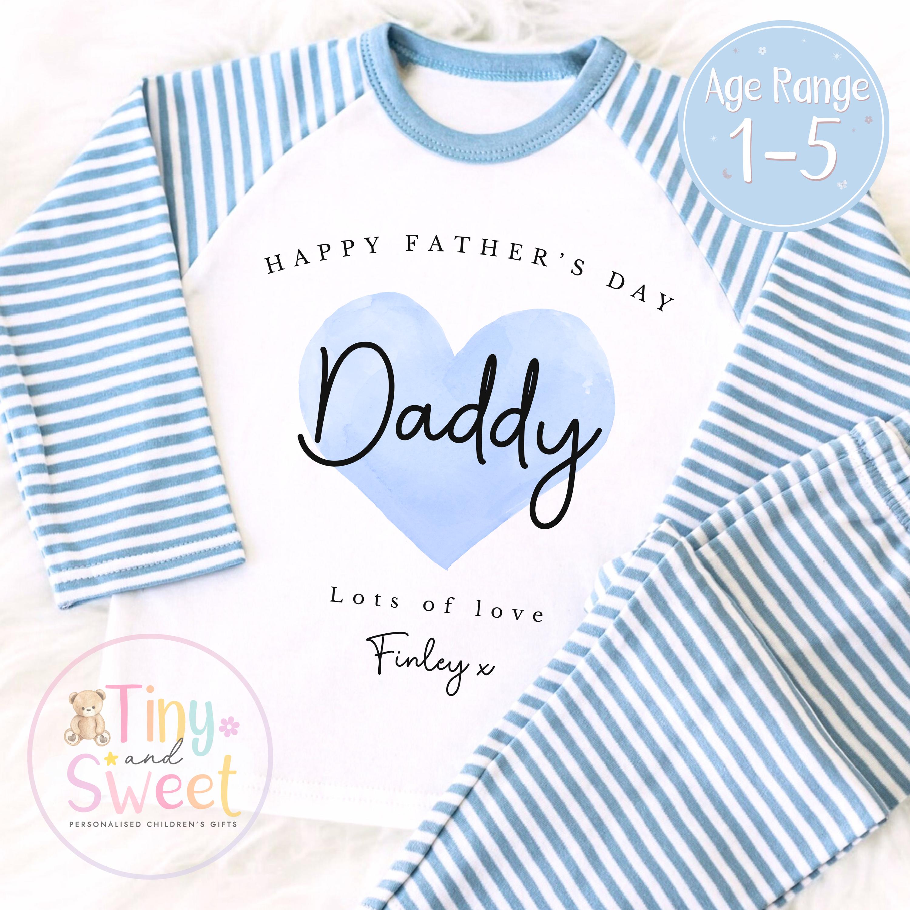 Personalised Toddler Fathers Day Pyjamas, Fathers day gift, fathers day pjs, kids Pyjamas, fathers day surprise, Fathers day outfit