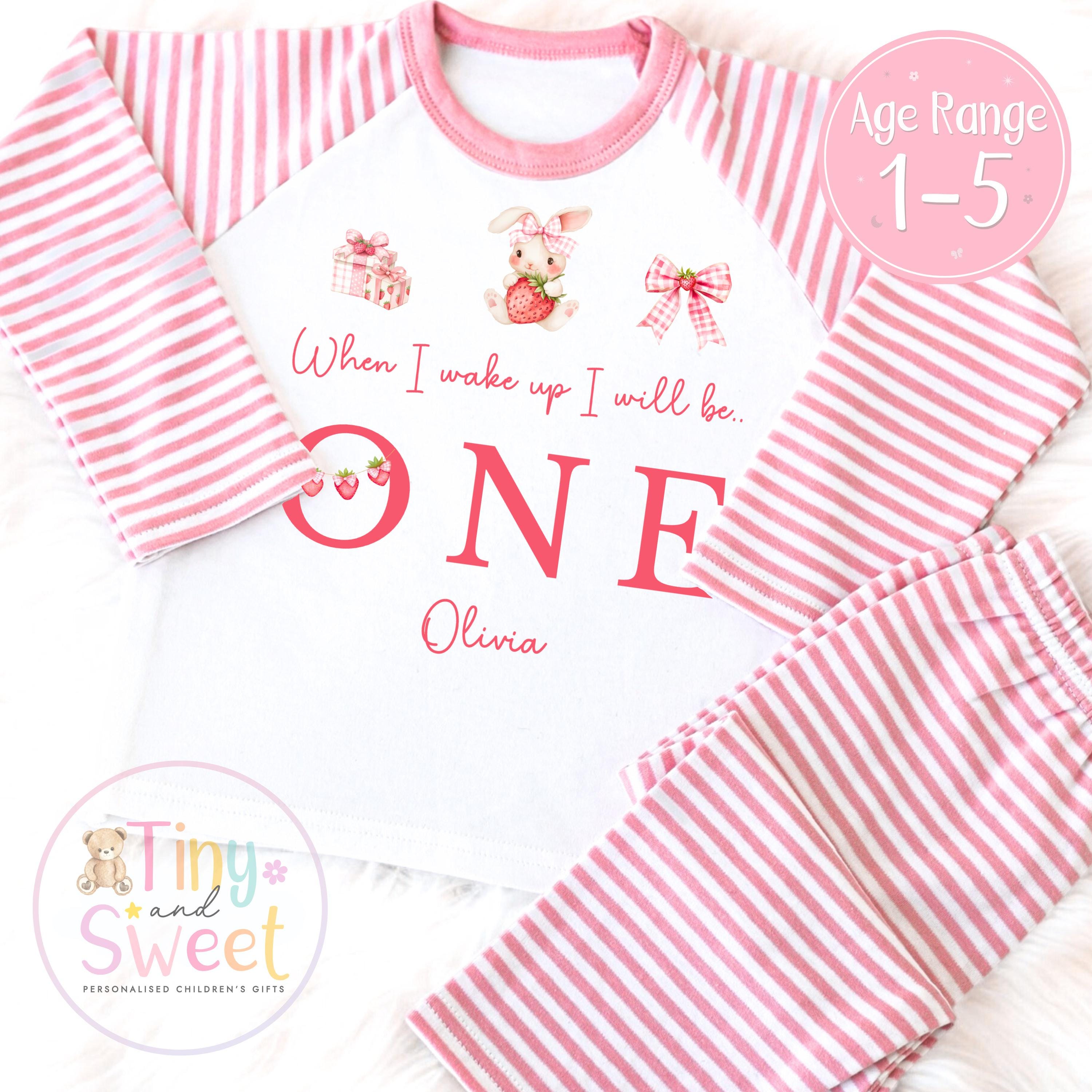 Personalised Toddler Baby Pyjamas, When i wake up i&