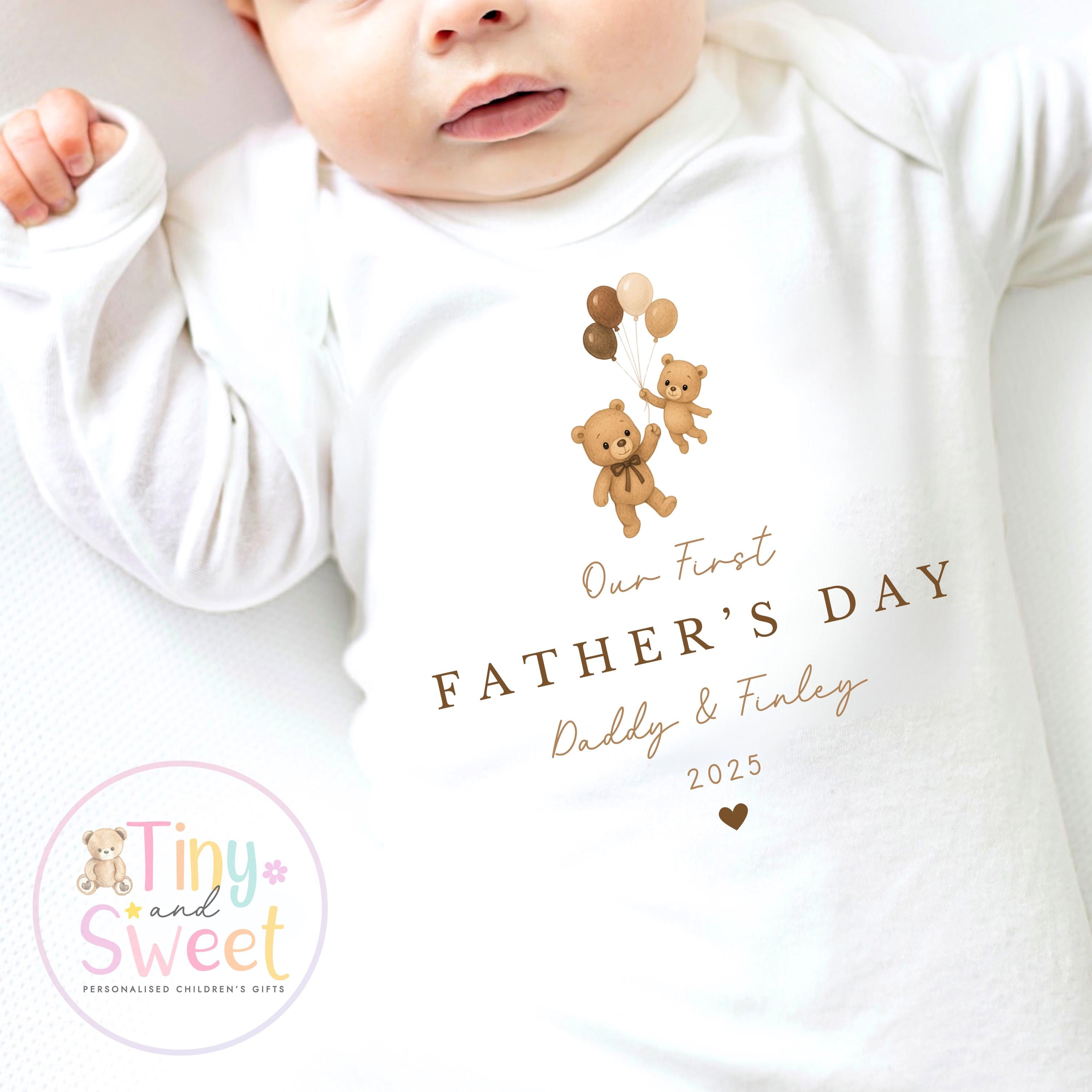 Fathers Day Sleepsuit, 1st Fathers Day As My Daddy, New Dad Gift, Fathers Day, 1st Fathers Day Babygrow, Sleepsuit Babygrow Bodysuit, Dad