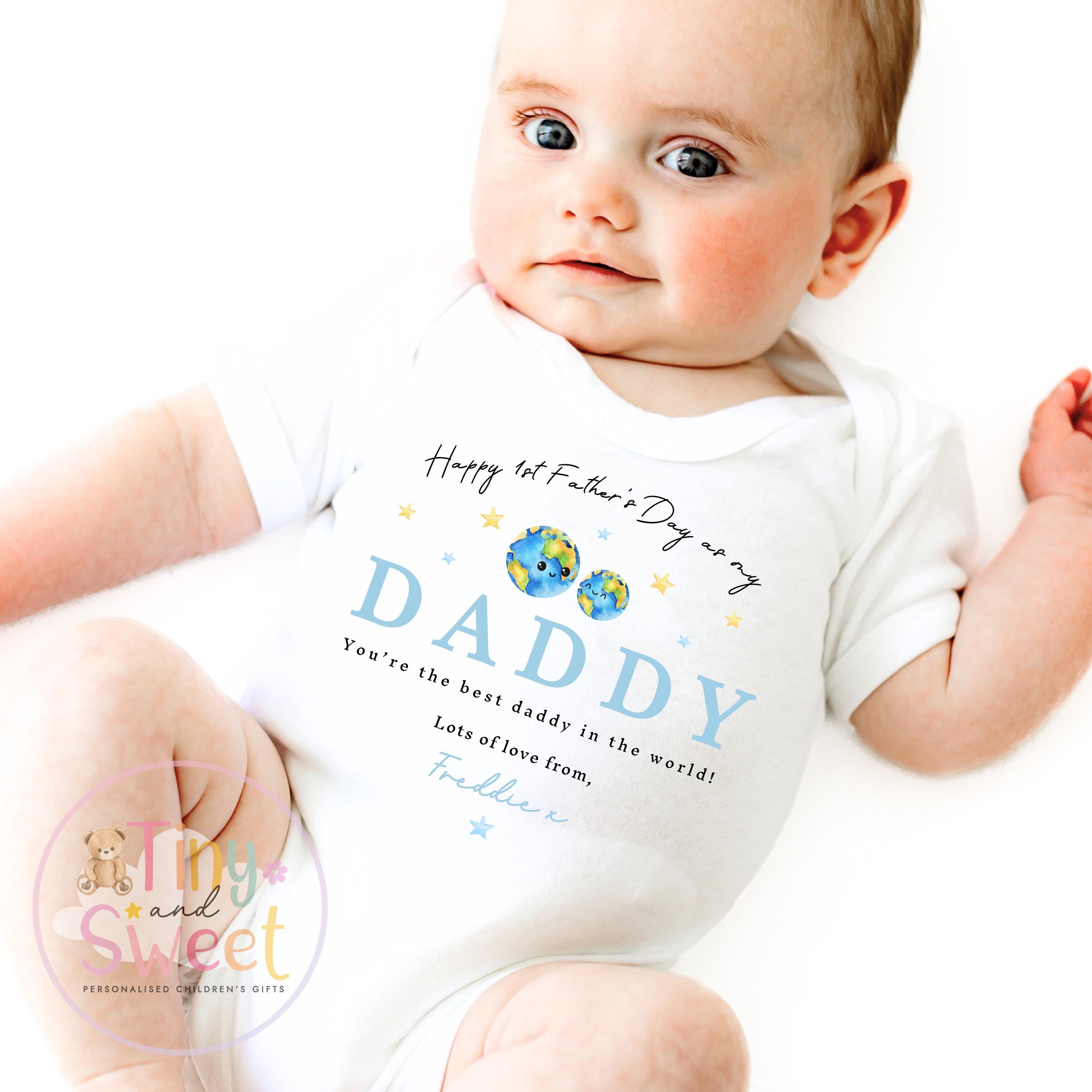 Fathers Day Sleepsuit, 1st Fathers Day As My Daddy, New Dad Gift, Fathers Day, 1st Fathers Day Babygrow, Sleepsuit Babygrow Bodysuit, Dad