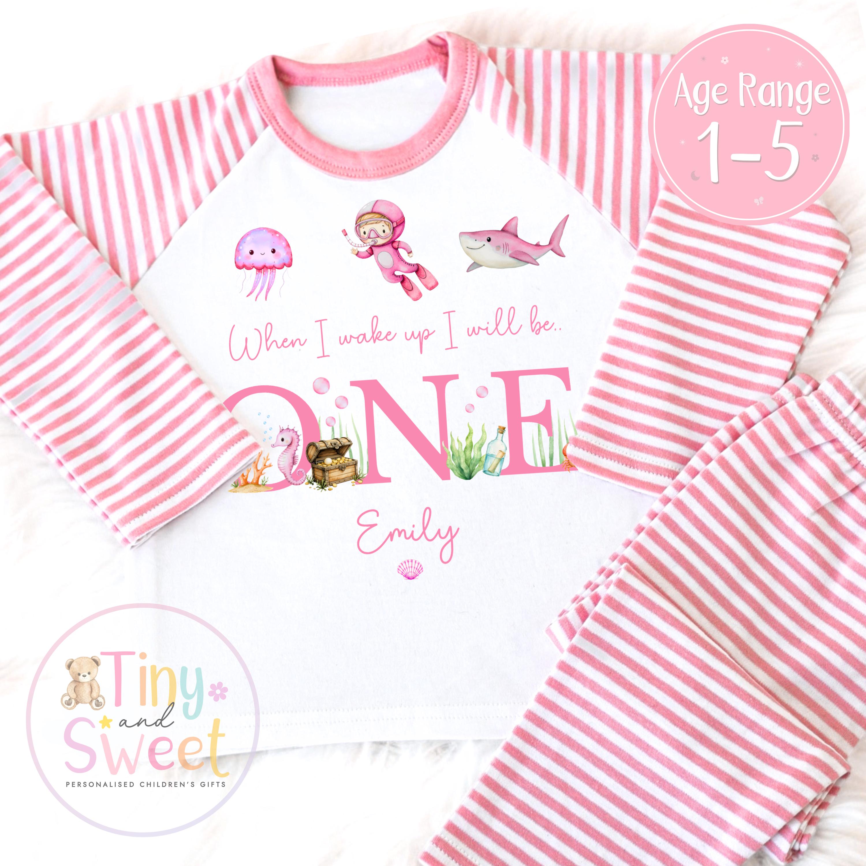 Personalised Toddler Baby Pyjamas, When i wake up i&