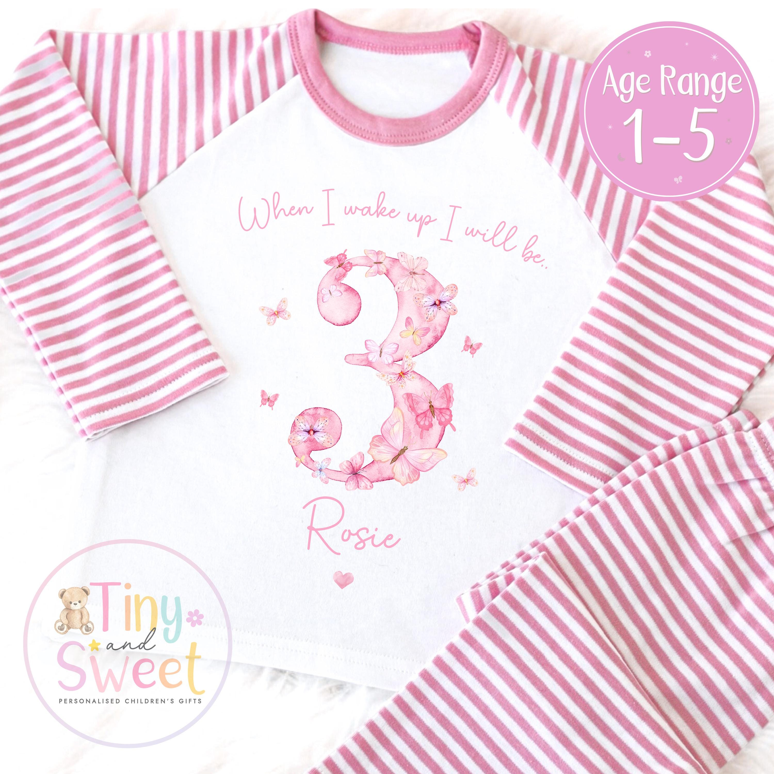 Personalised Toddler Baby Pyjamas, When i wake up i&