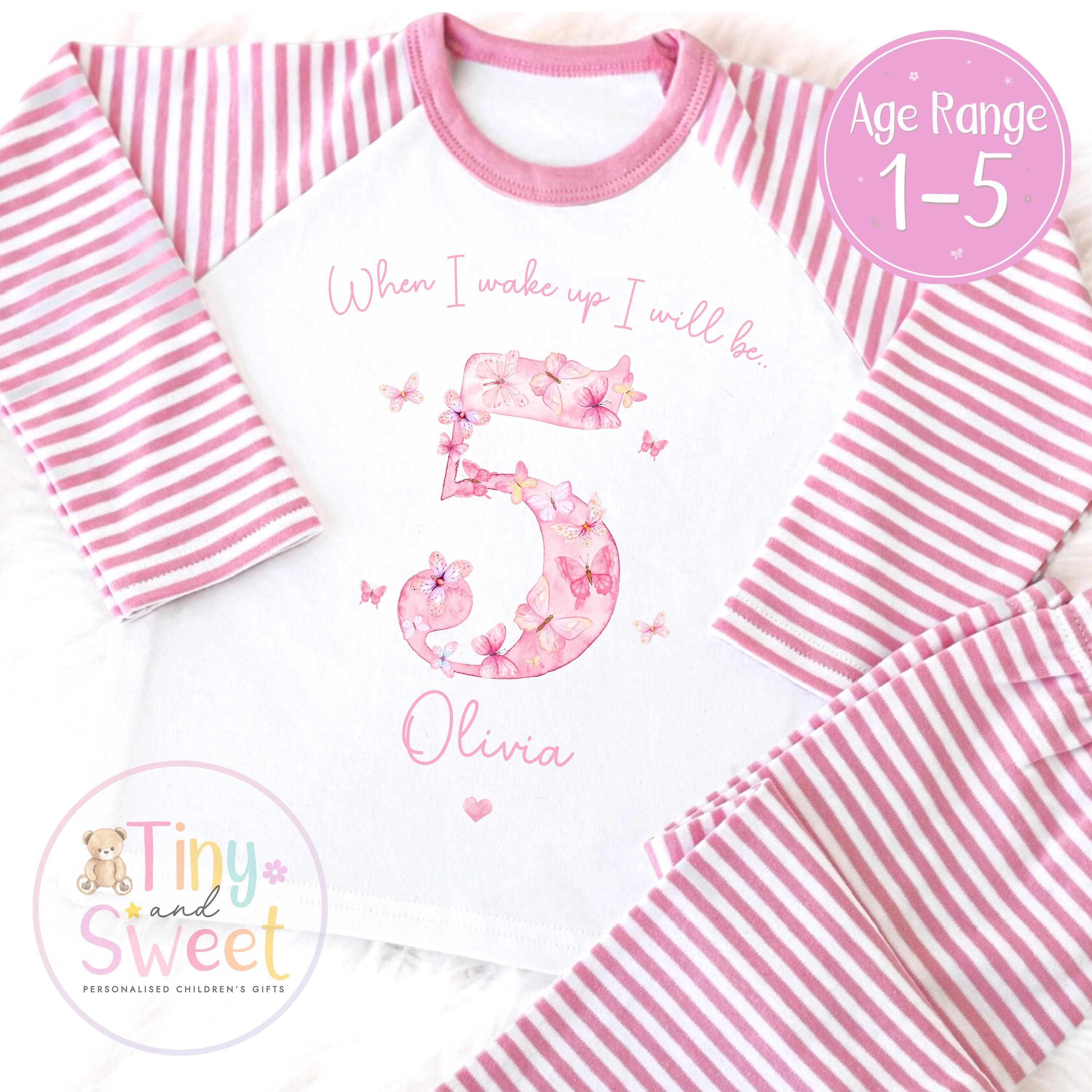 Personalised Toddler Baby Pyjamas, When i wake up i&