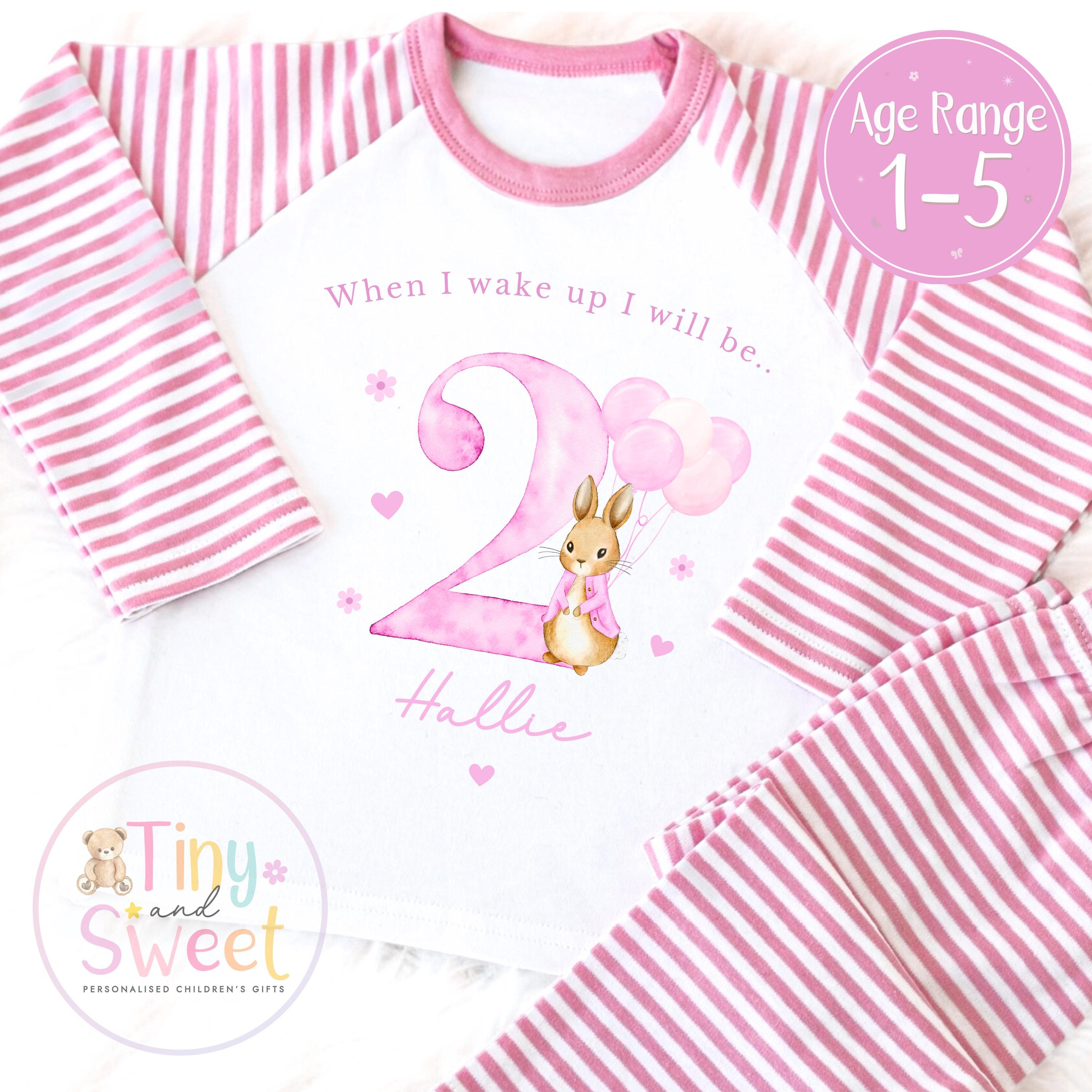 Personalised Toddler Baby Pyjamas, When i wake up i&