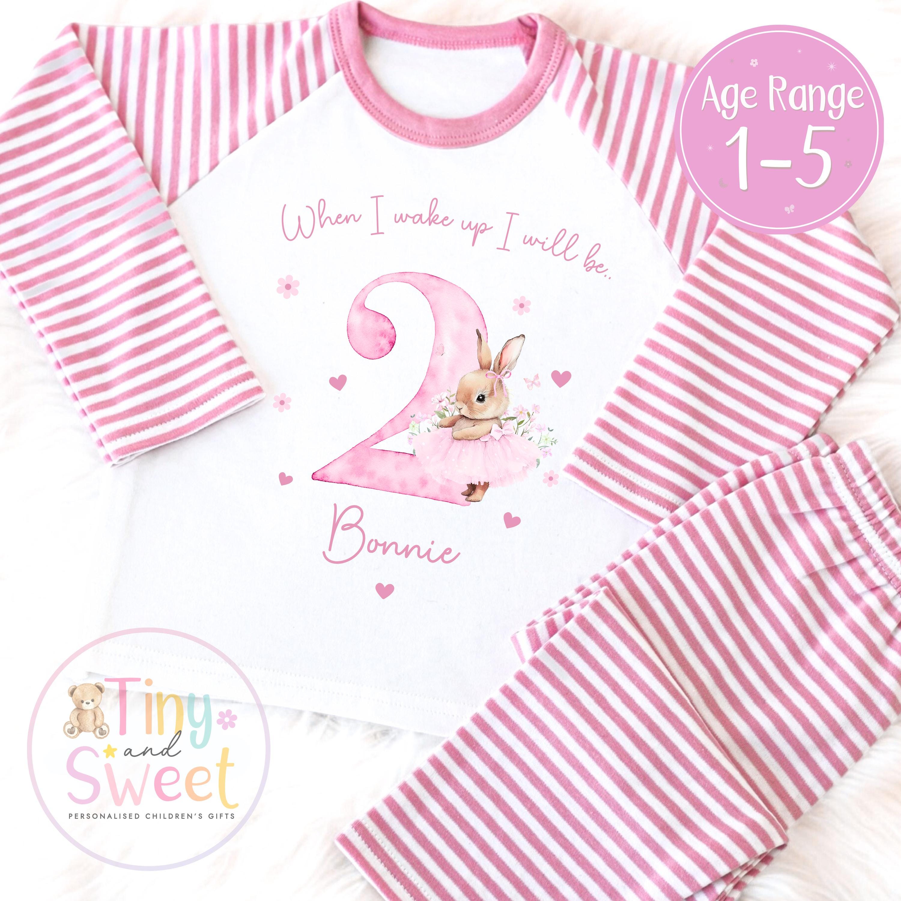 Personalised Toddler Baby Pyjamas, When i wake up i&