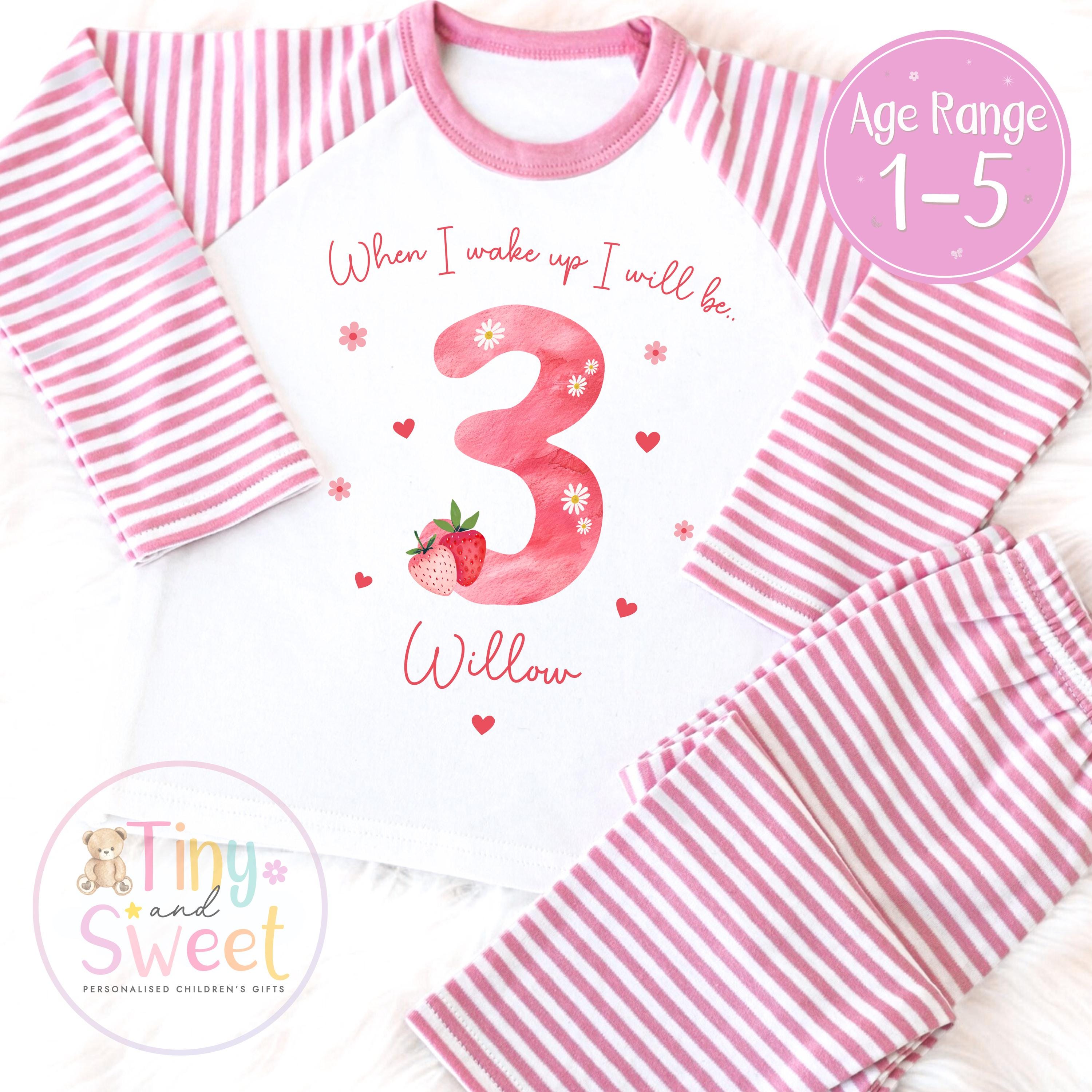 Personalised Toddler Baby Pyjamas, When i wake up i&