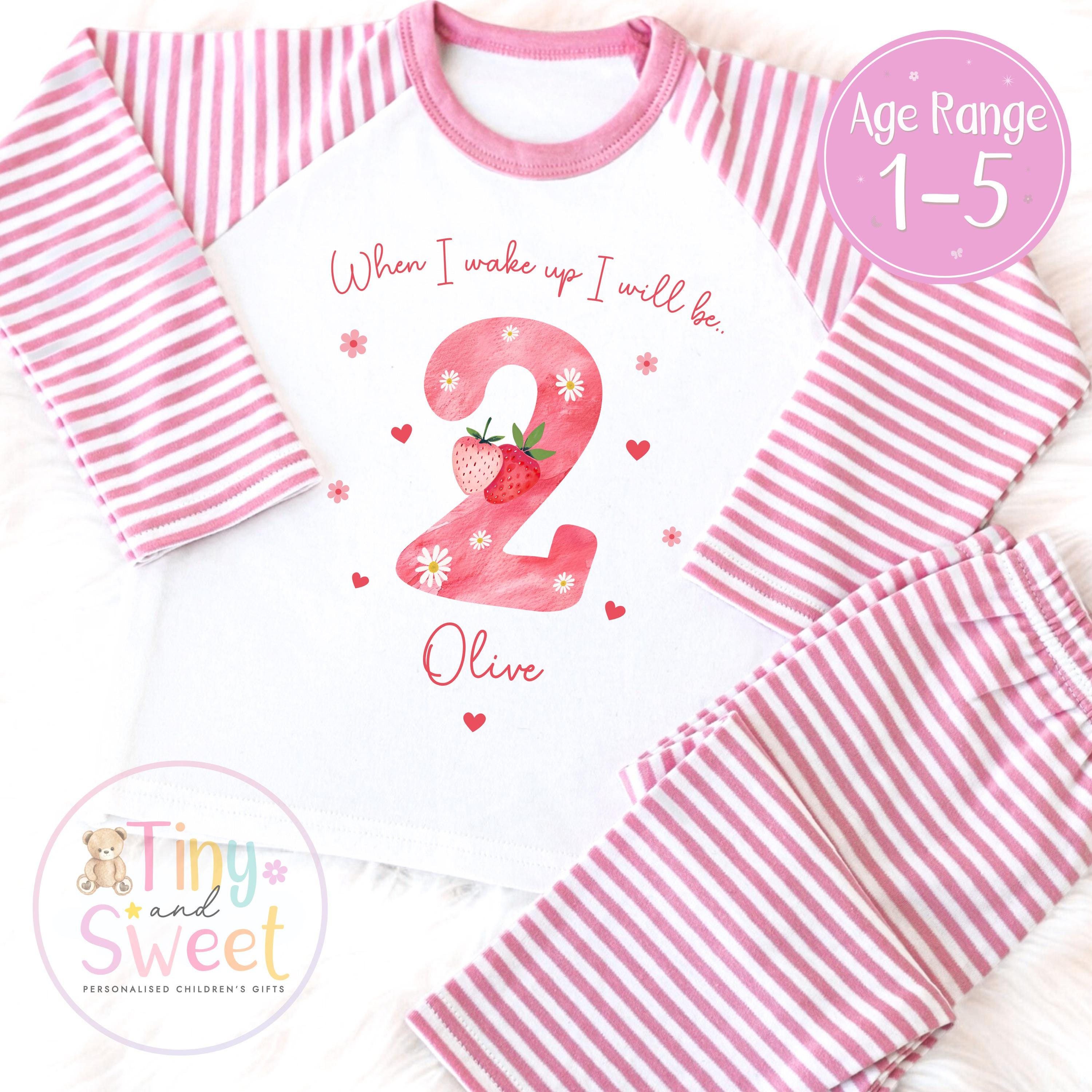 Personalised Toddler Baby Pyjamas, When i wake up i&