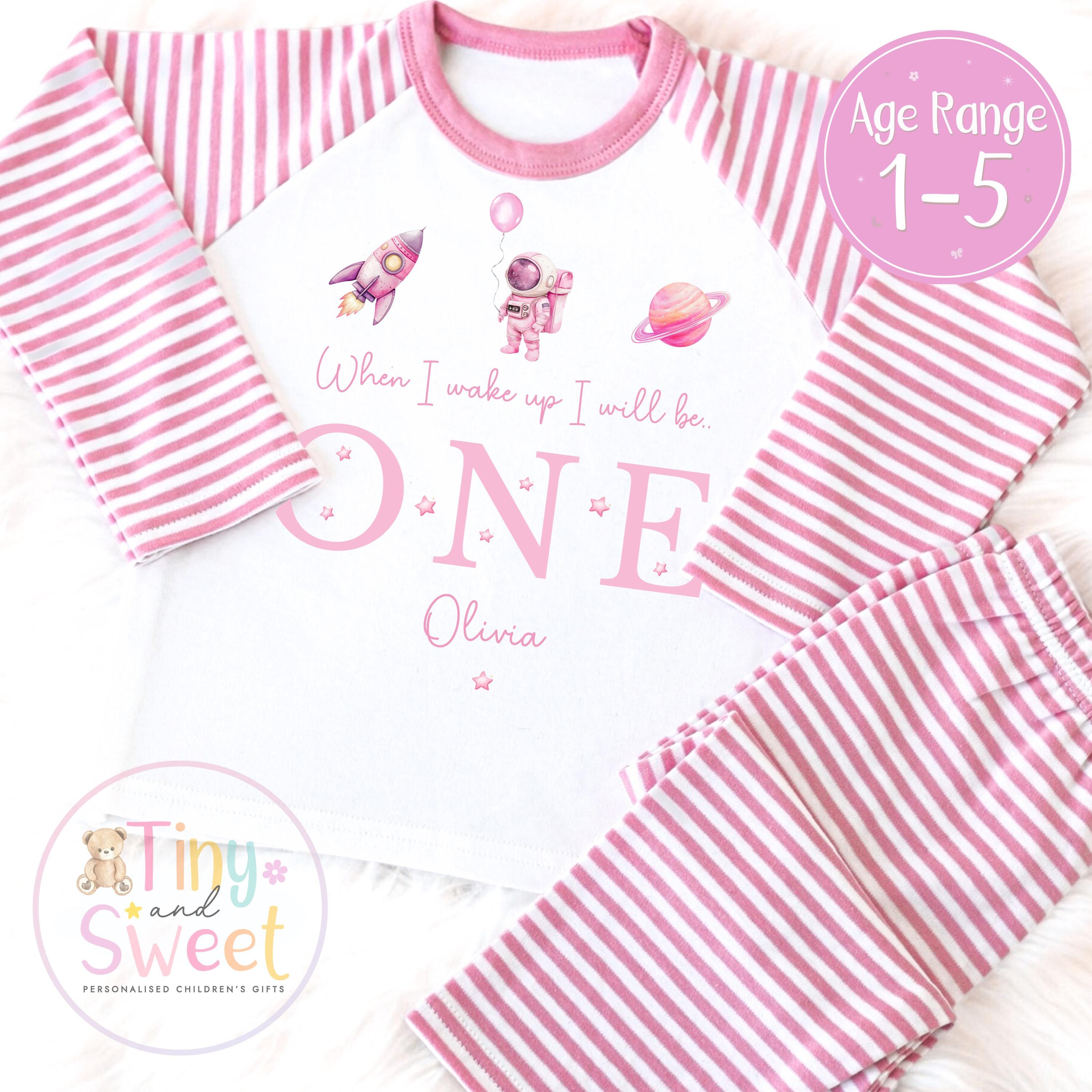 Personalised Toddler Baby Pyjamas, When i wake up i&