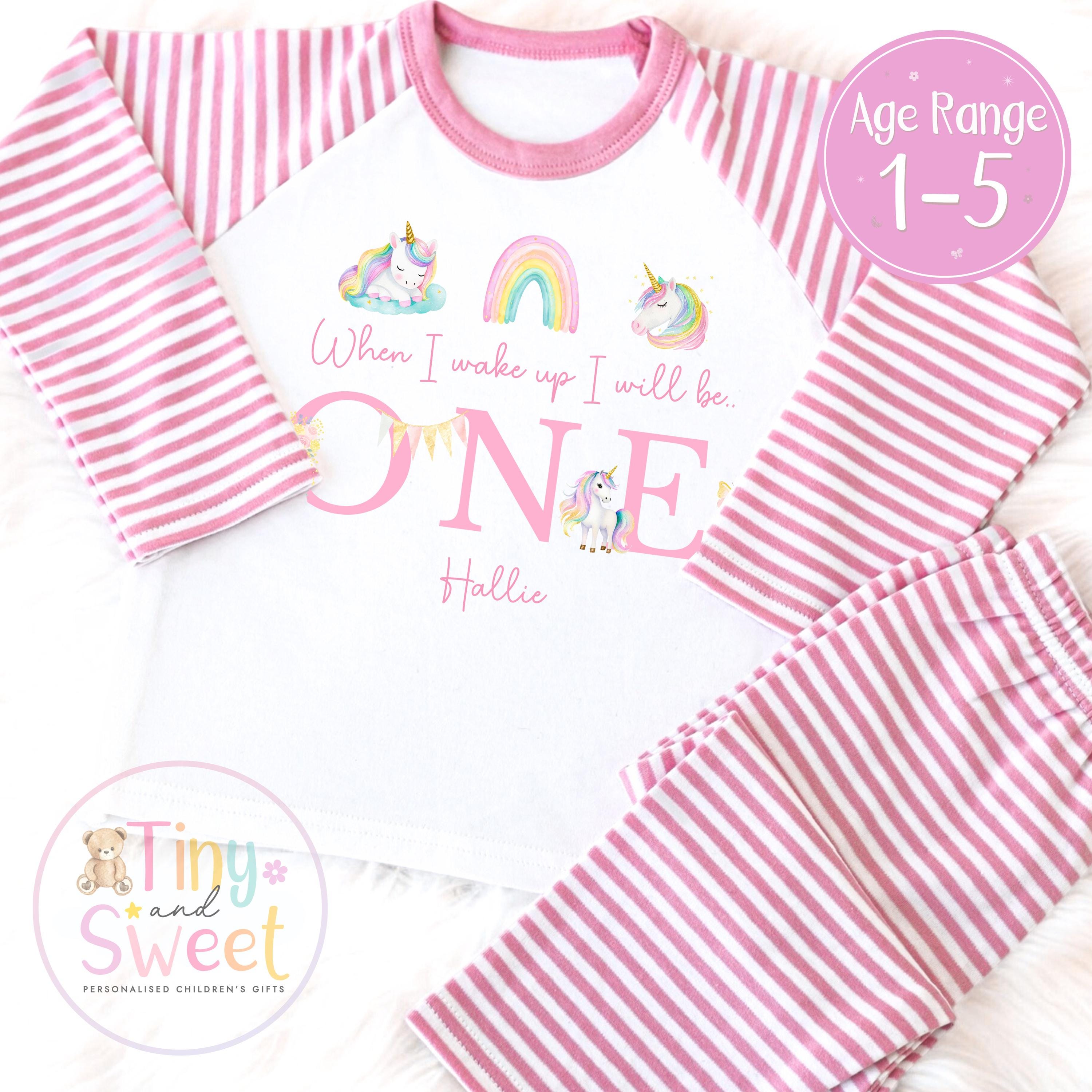 Personalised Toddler Baby Pyjamas, When i wake up i&