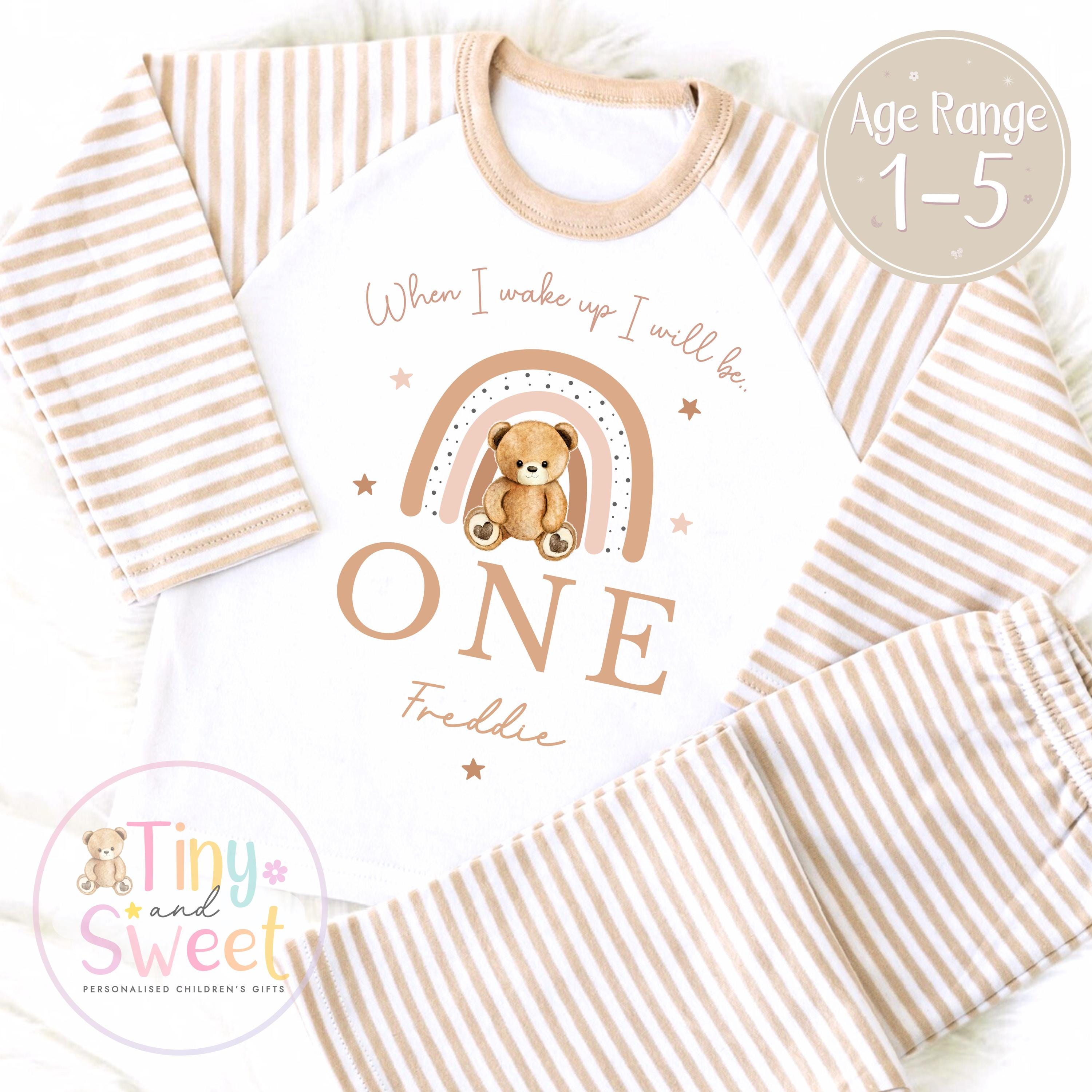 Personalised Toddler Baby Pyjamas, When i wake up i&