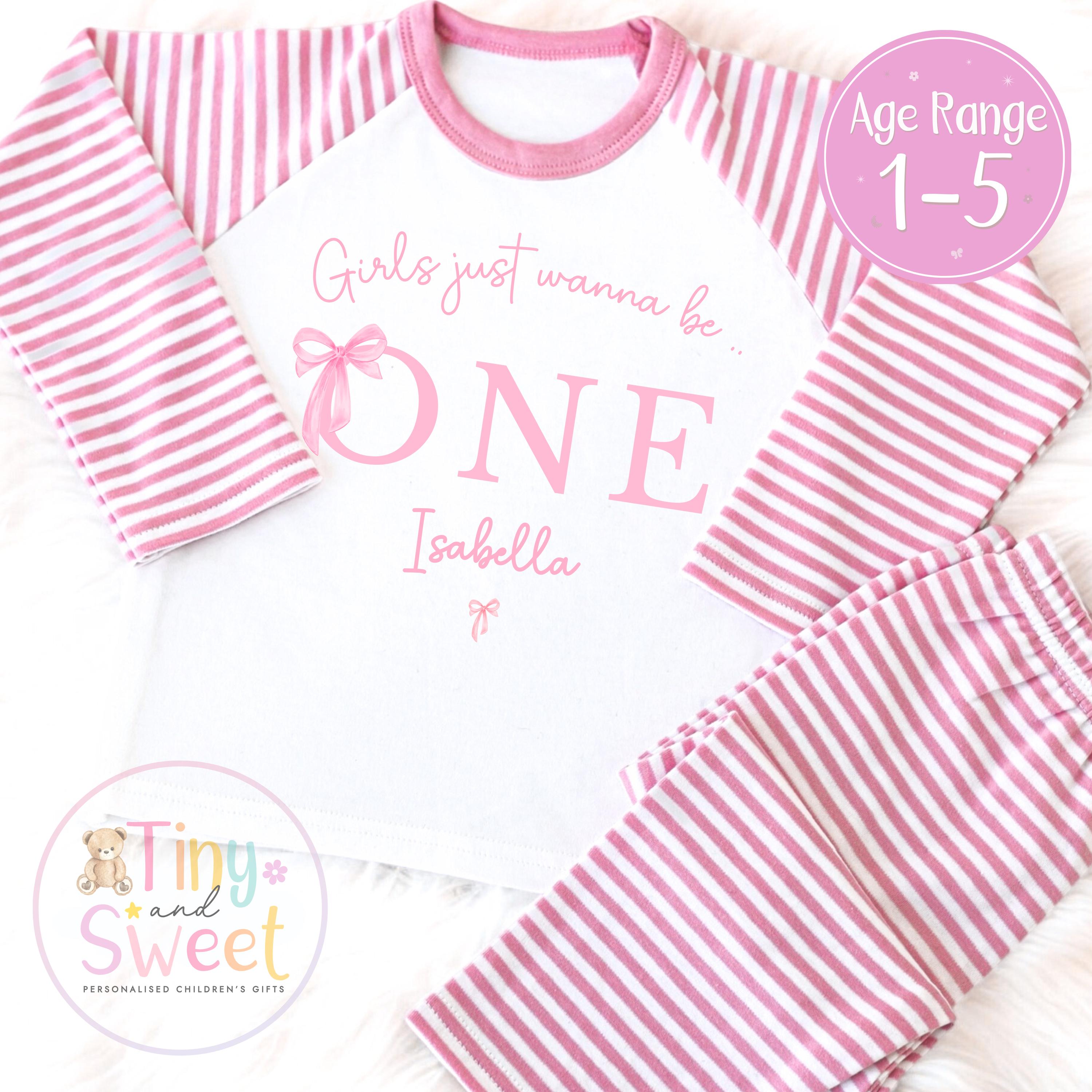 Personalised Toddler Baby Pyjamas, When i wake up i&