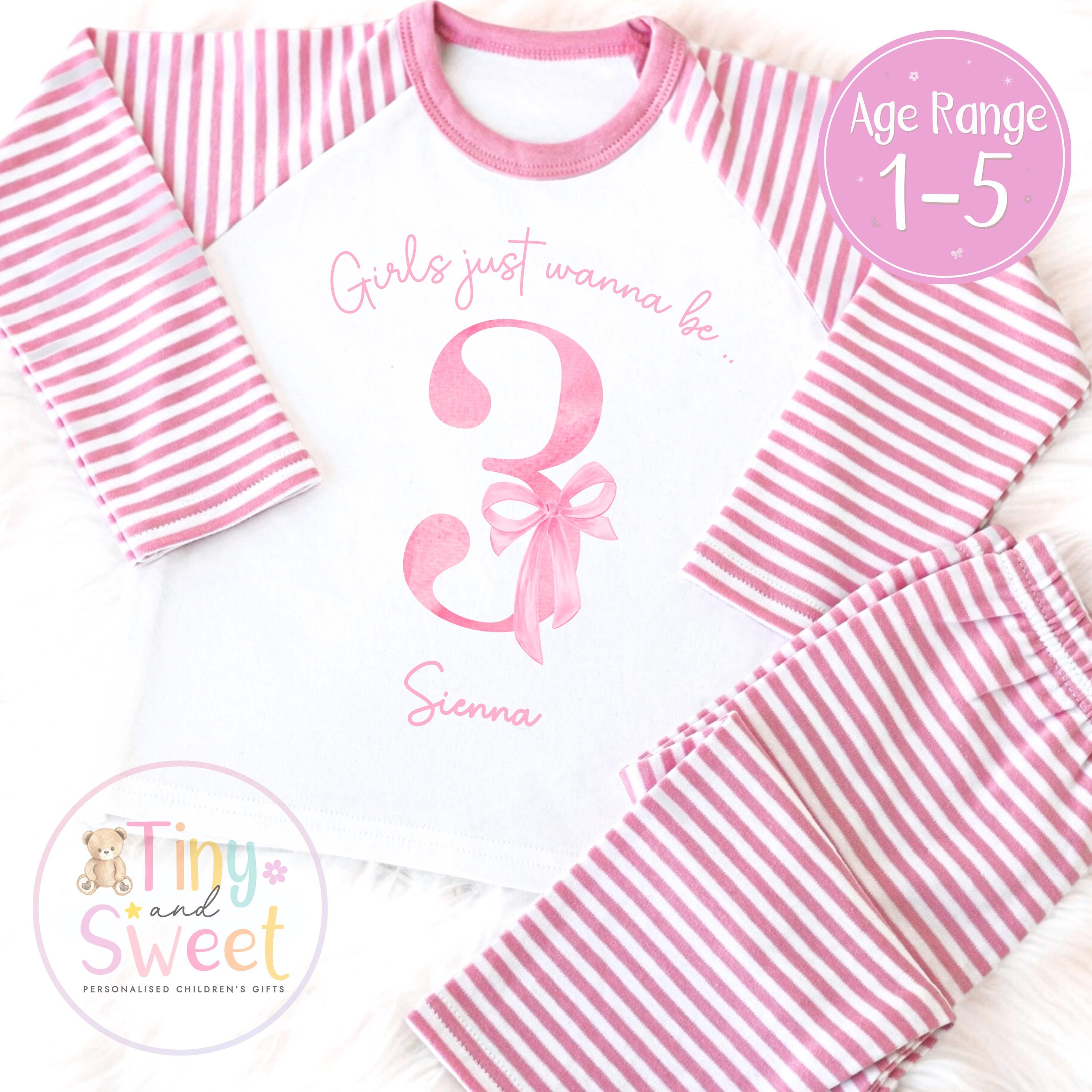 Personalised Toddler Baby Pyjamas, When i wake up i&