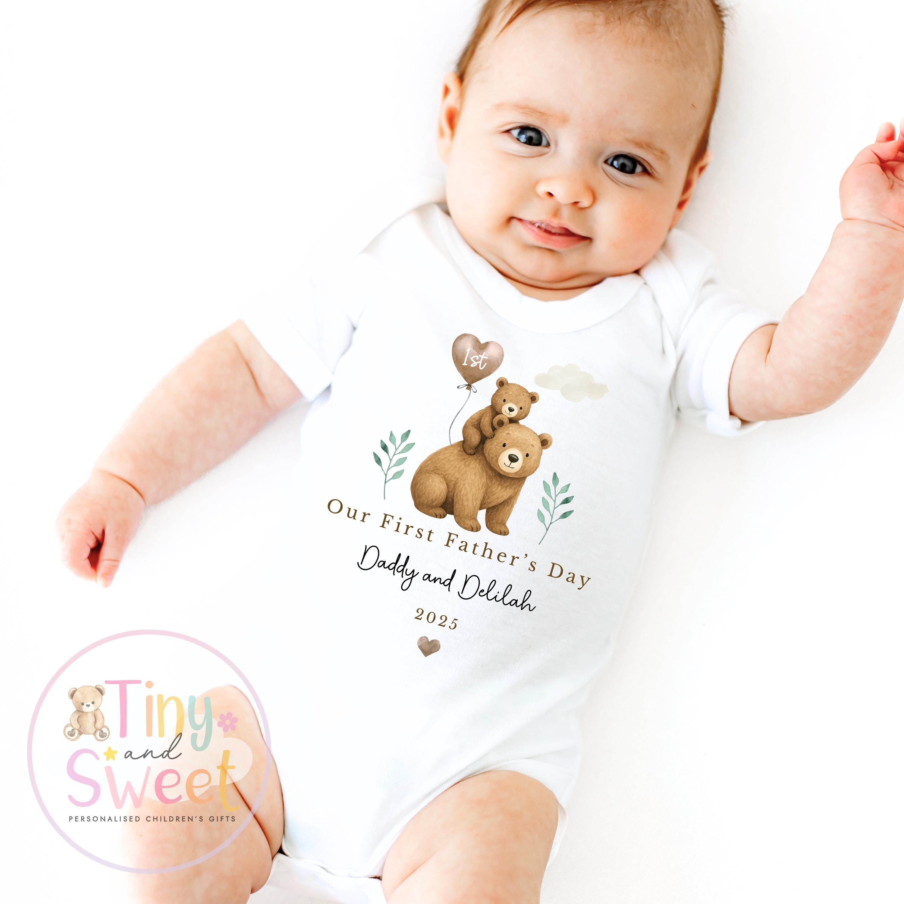 Fathers Day Sleepsuit, 1st Fathers Day As My Daddy, New Dad Gift, Fathers Day, 1st Fathers Day Babygrow, Sleepsuit Babygrow Bodysuit, Dad