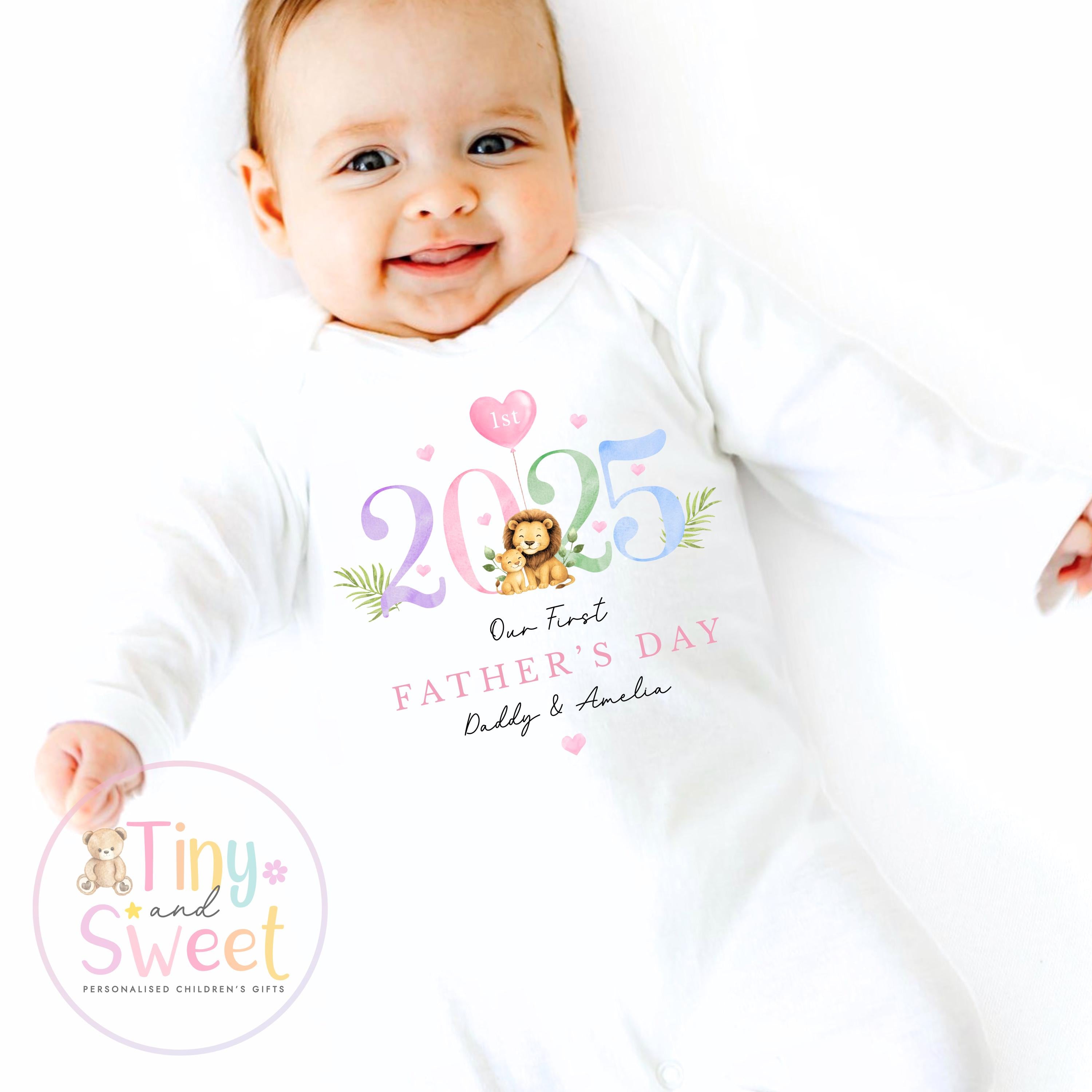 Fathers Day Sleepsuit, 1st Fathers Day As My Daddy, New Dad Gift, Fathers Day, 1st Fathers Day Babygrow, Sleepsuit Babygrow Bodysuit, Dad