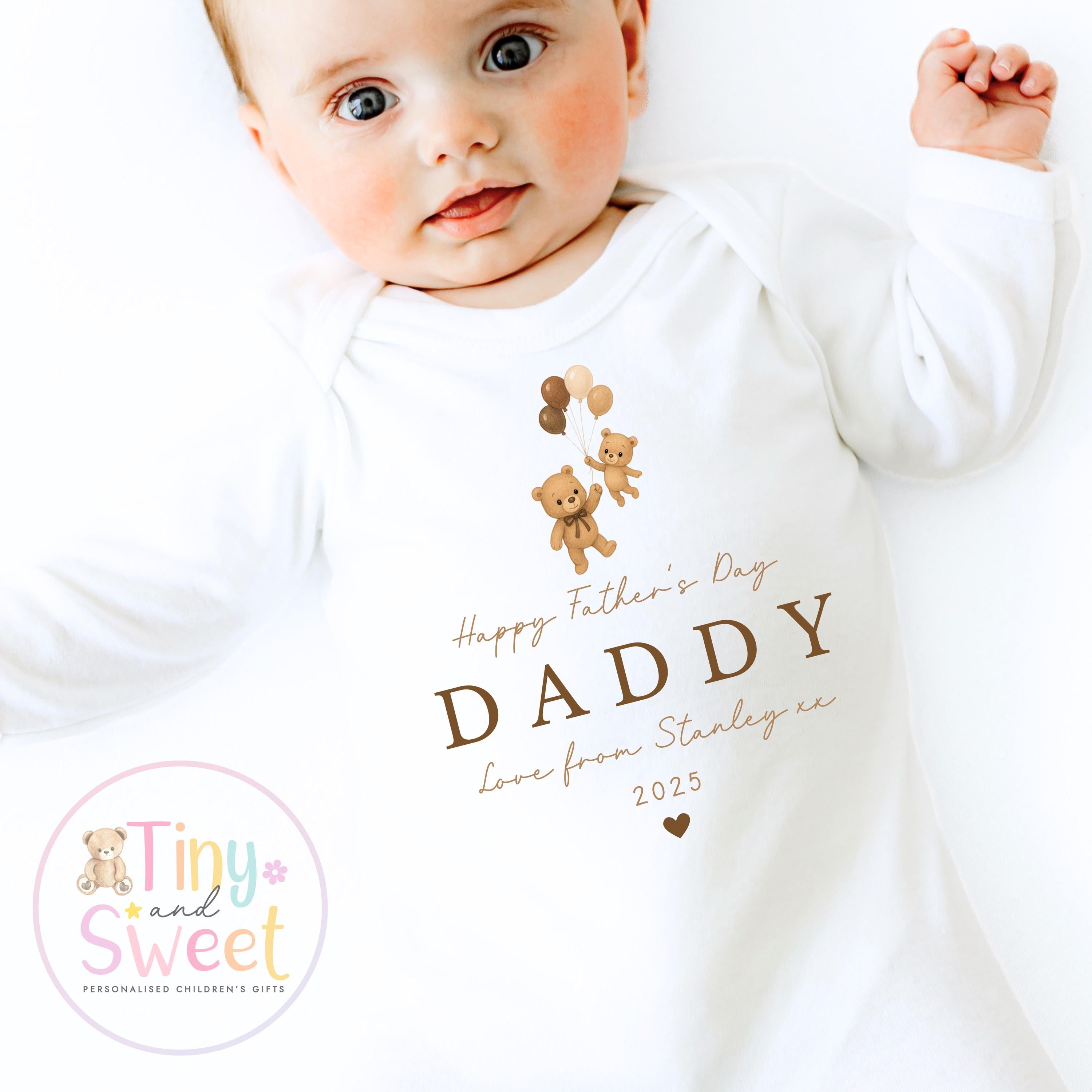 Fathers Day T Shirt, 1st Fathers Day As My Daddy, New Dad Gift, Fathers Day, 1st Fathers Day Babygrow, Sleepsuit Babygrow Bodysuit, Dad