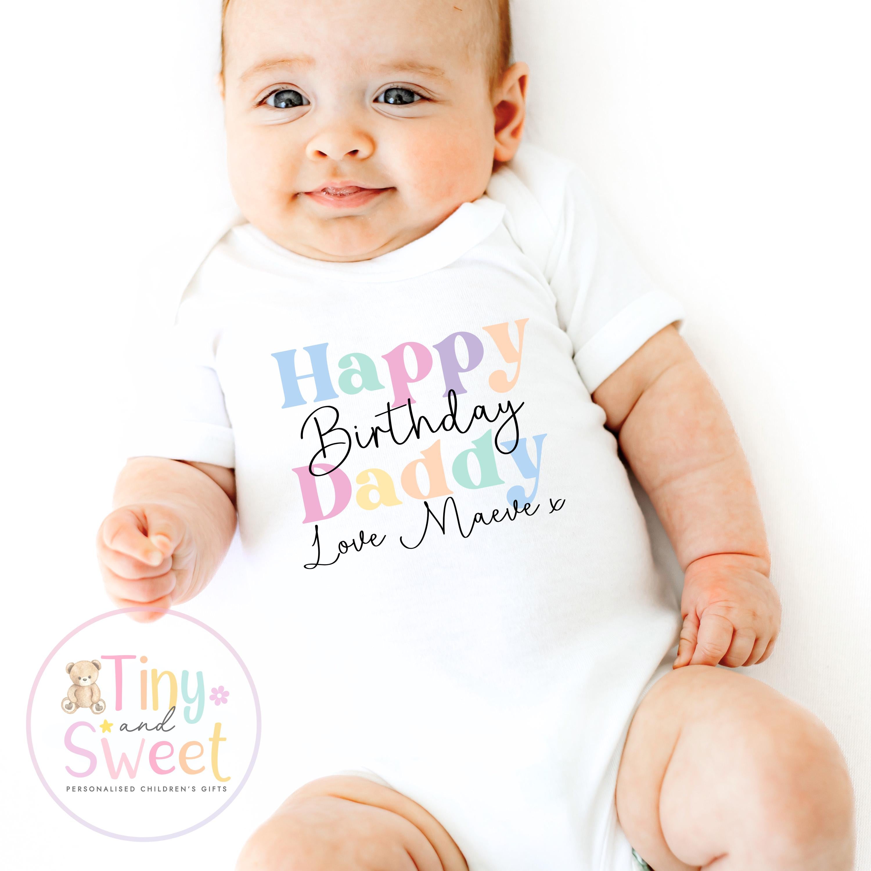 Happy Birthday Daddy T Shirt, Daddy birthday Gift, New Dad Gift, Daddys birthday, 1st birthday as my daddy, Toddler Daddy Birthday Tee