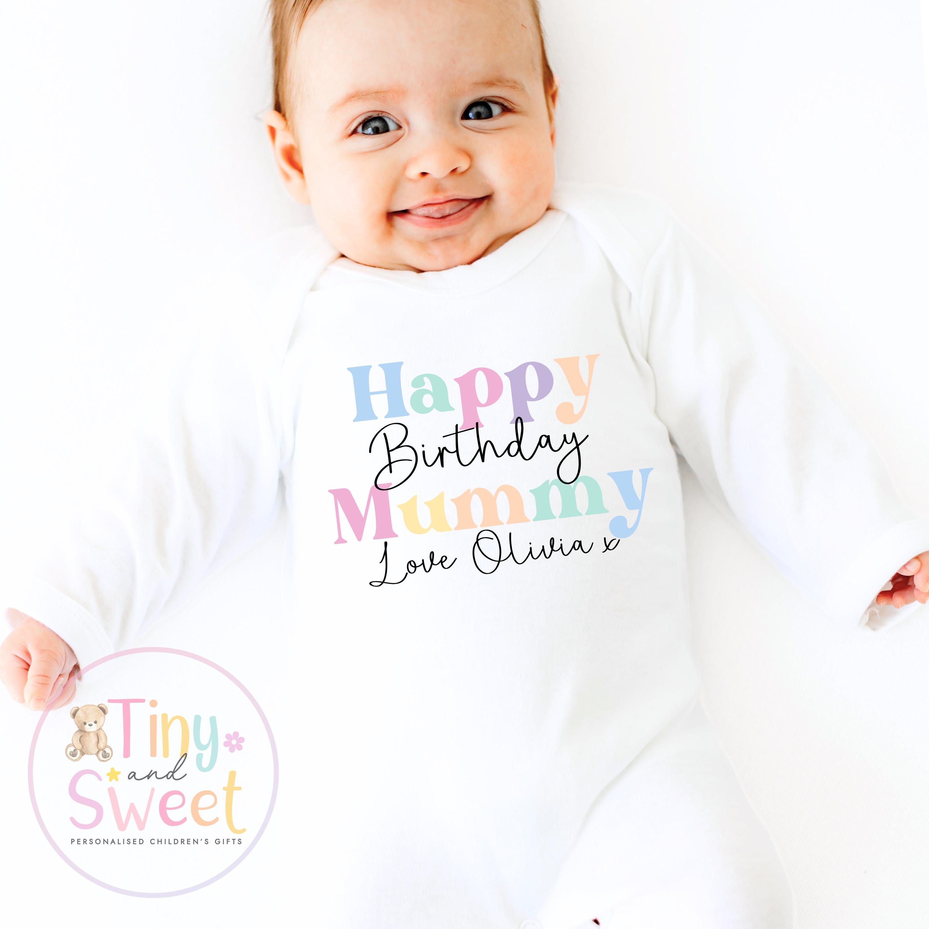 Personalised Mummy Birthday T-Shirt: Perfect Gift for New Mums, 1st Celebration, Toddler Tee