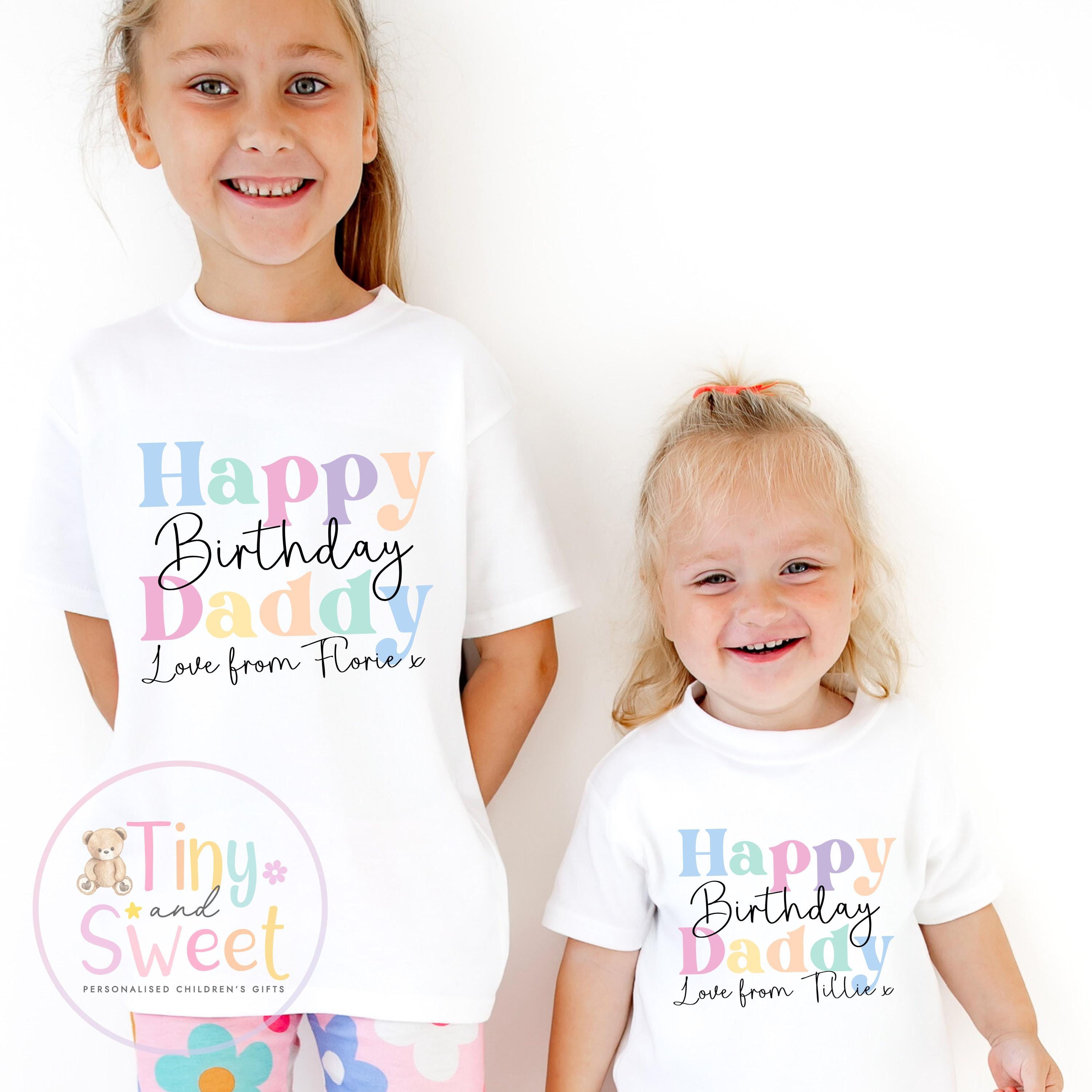 Happy Birthday Daddy T Shirt, Daddy birthday Gift, New Dad Gift, Daddys birthday, 1st birthday as my daddy, Toddler Daddy Birthday Tee