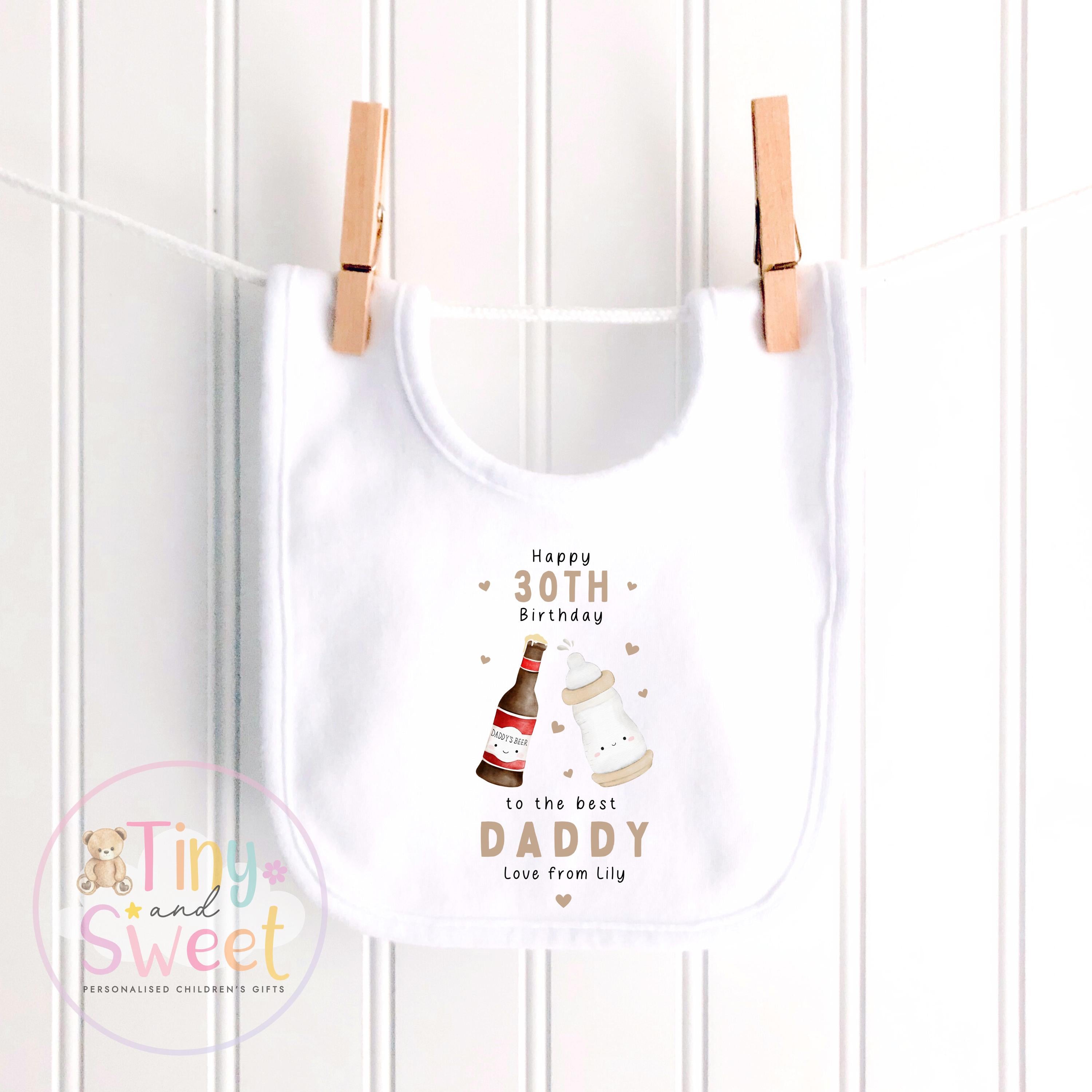 Happy Birthday Daddy, Happy 30th Birthday Daddy, 40th Birthday Daddy, Dad Birthday, Daddy Birthday, Sleepsuit Babygrow Bodysuit Dad Birthday
