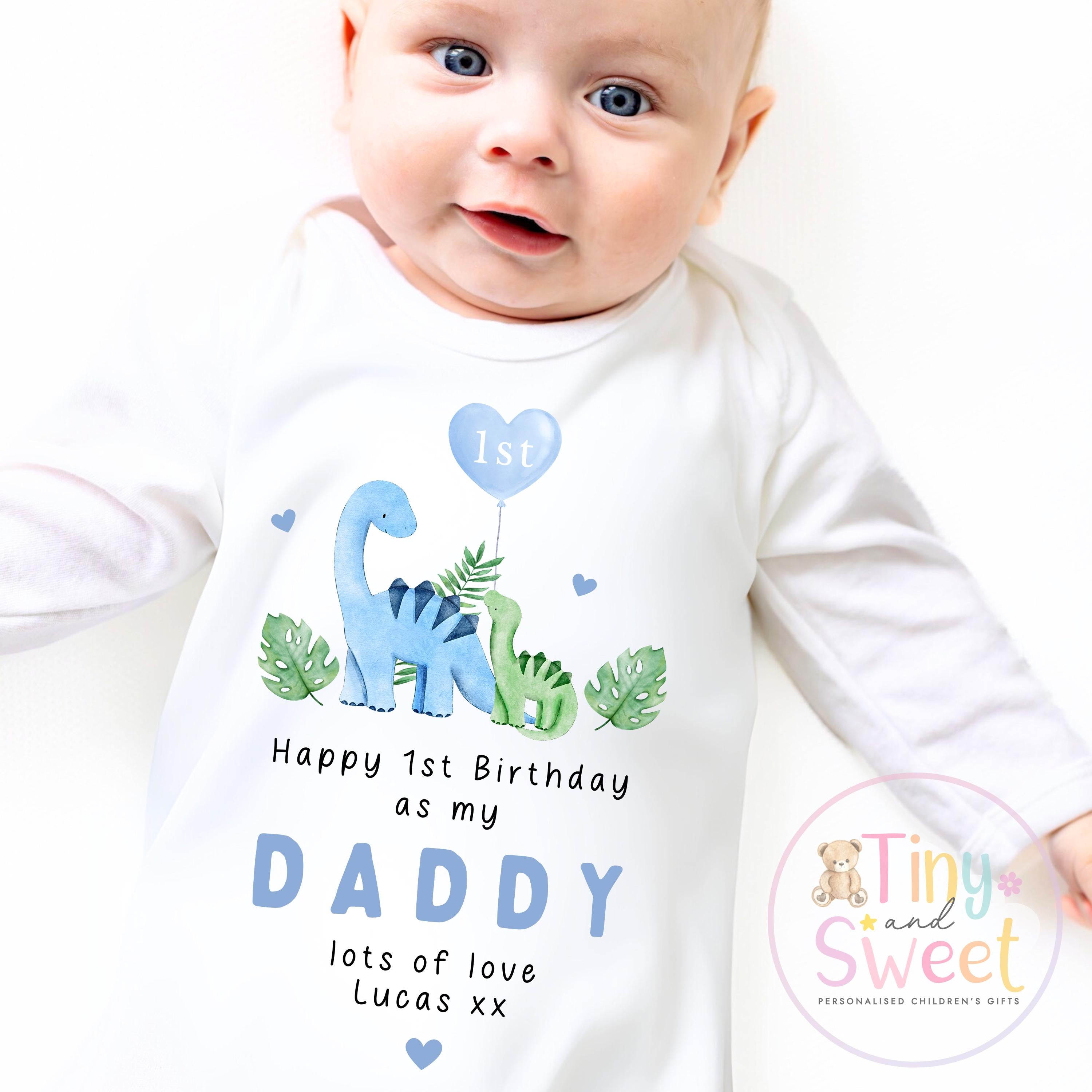 Happy Birthday Daddy, 1st Birthday as My Daddy, Cheers, New Dad Gift, Dad Birthday, Daddy Birthday, Sleepsuit Babygrow Bodysuit Dad Birthday