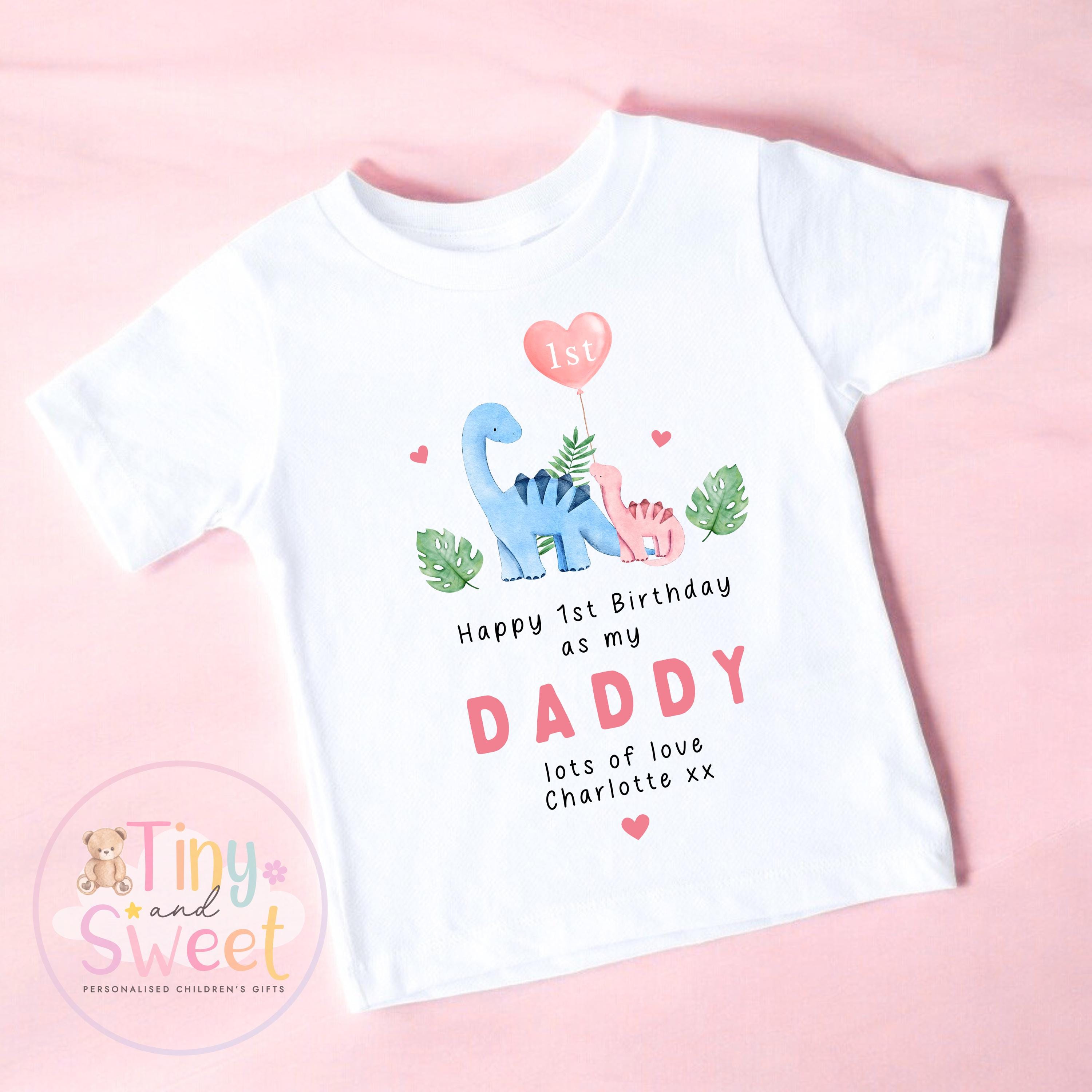 Happy Birthday Daddy, 1st Birthday as My Daddy, Cheers, New Dad Gift, Dad Birthday, Daddy Birthday, Sleepsuit Babygrow Bodysuit Dad Birthday