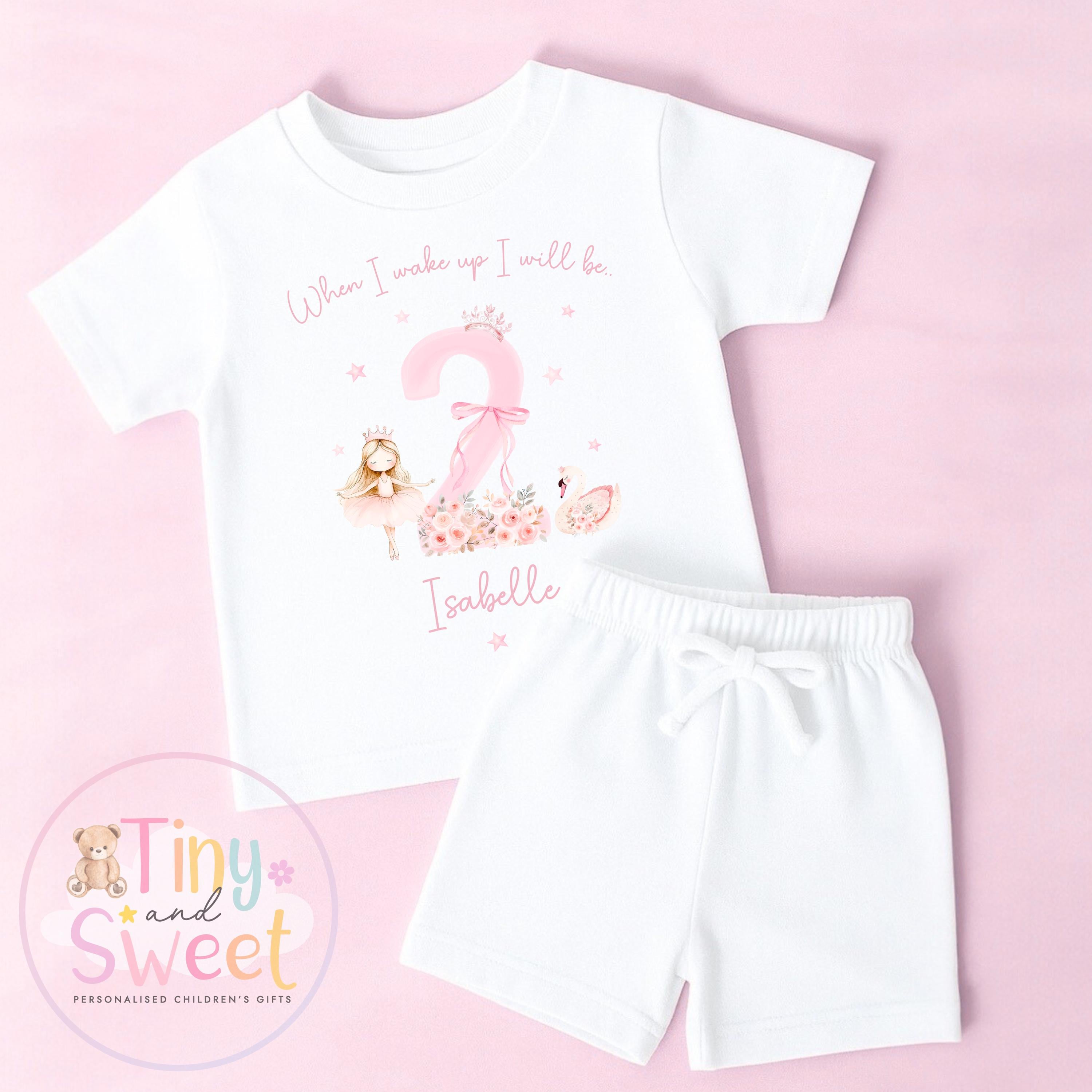 Personalised Toddler Baby Pyjamas, When i wake up i&