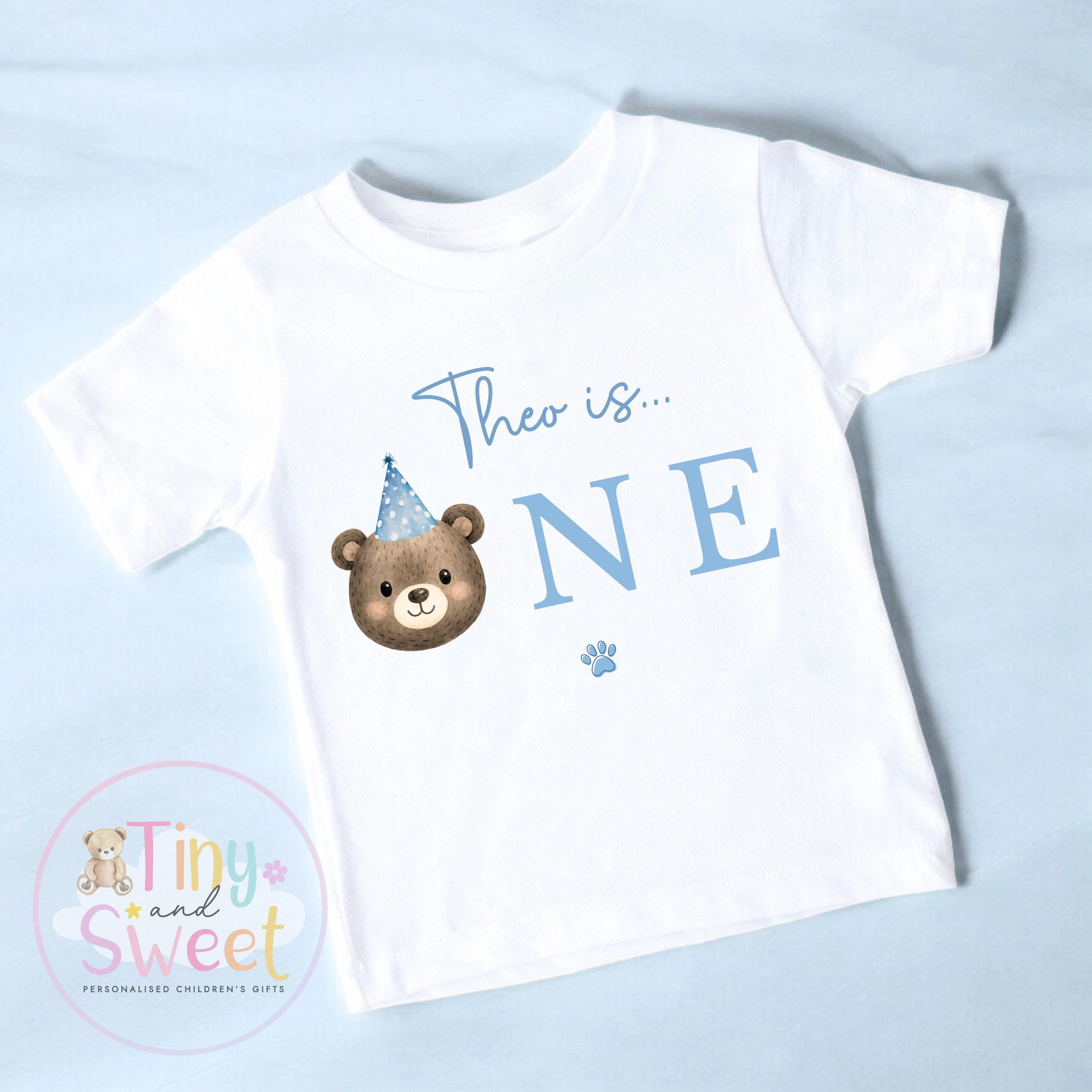 Personalised First Birthday T-shirt, 1st Birthday T Shirt, Teddy Bear 1st Birthday T Shirt, 1st Birthday, First Birthday