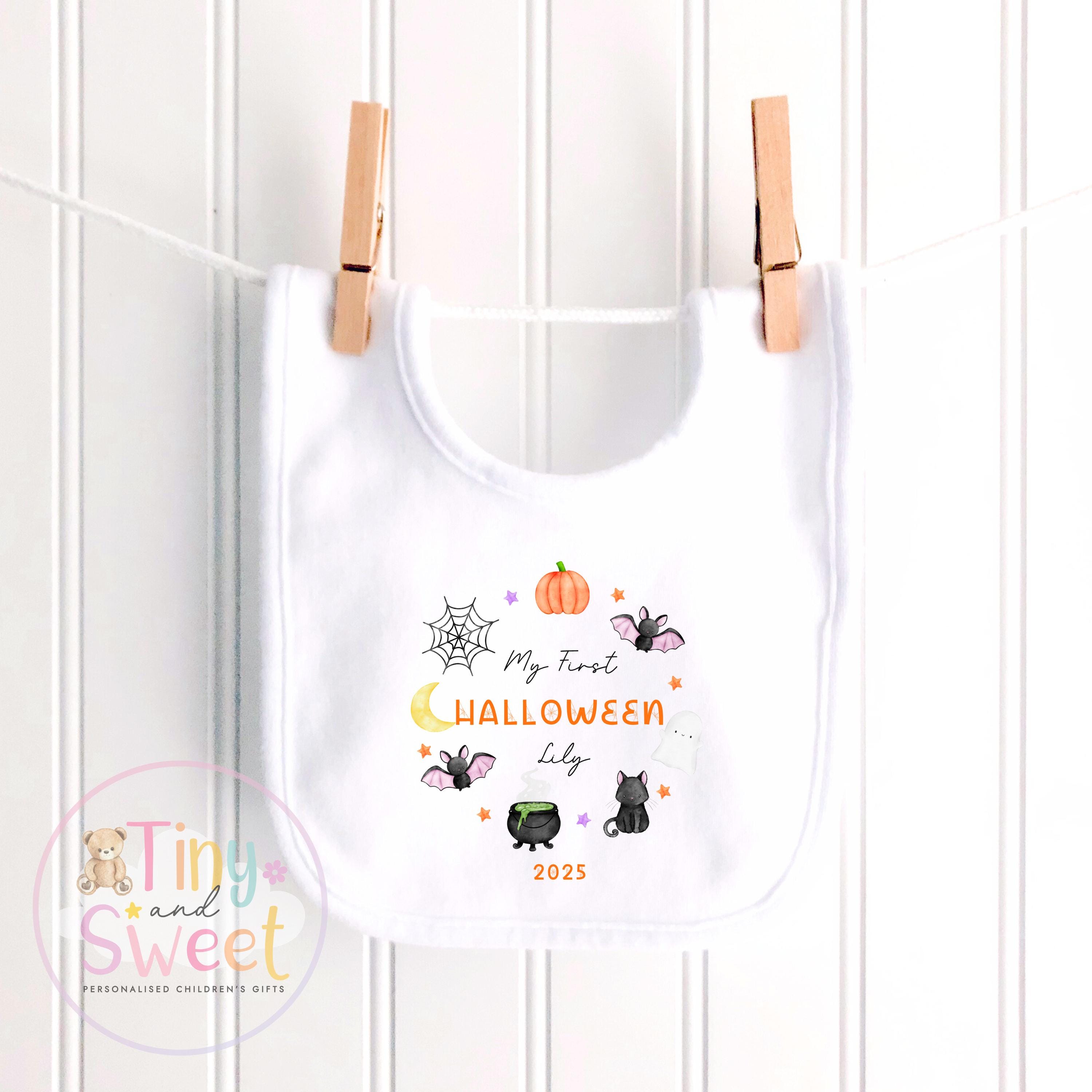 Halloween Wreath Personalised Sleepsuit