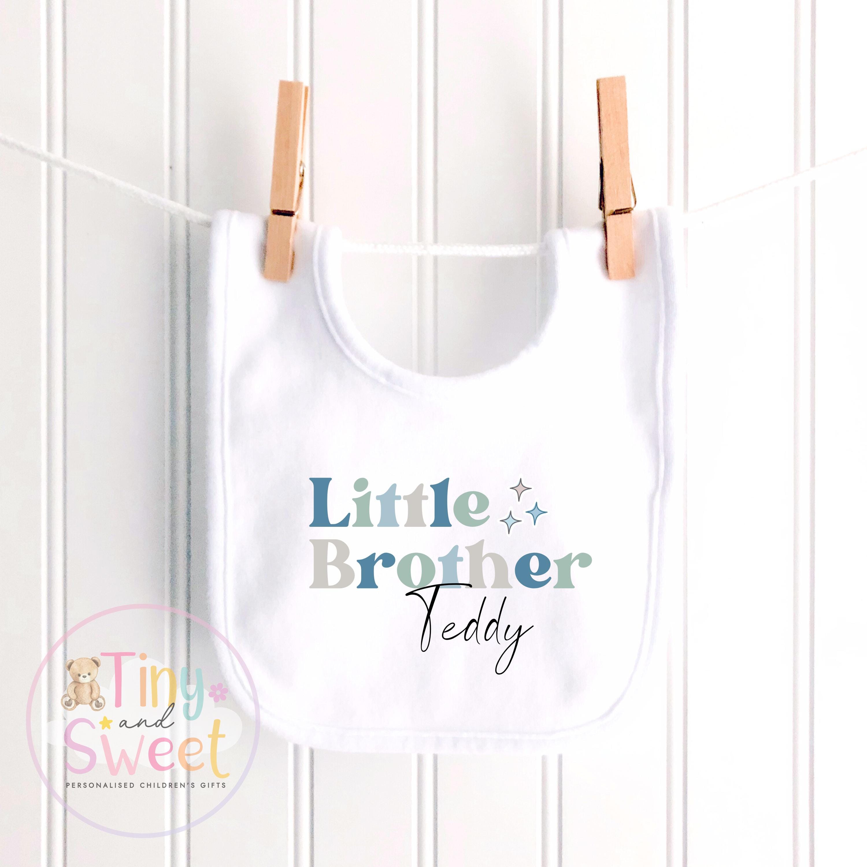 Personalised Adorable Little/Big Sister Sleepsuit T Shirt: Pink Bunny Design for Newborn Baby Announcement & Sibling Gift