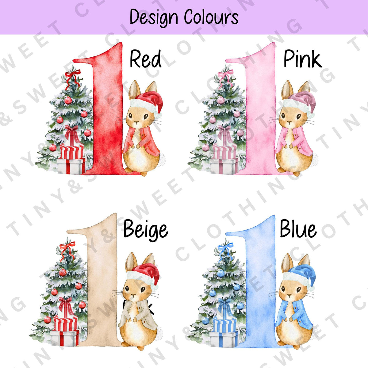 My First Christmas Classic Bunny Personalised Soft Toy