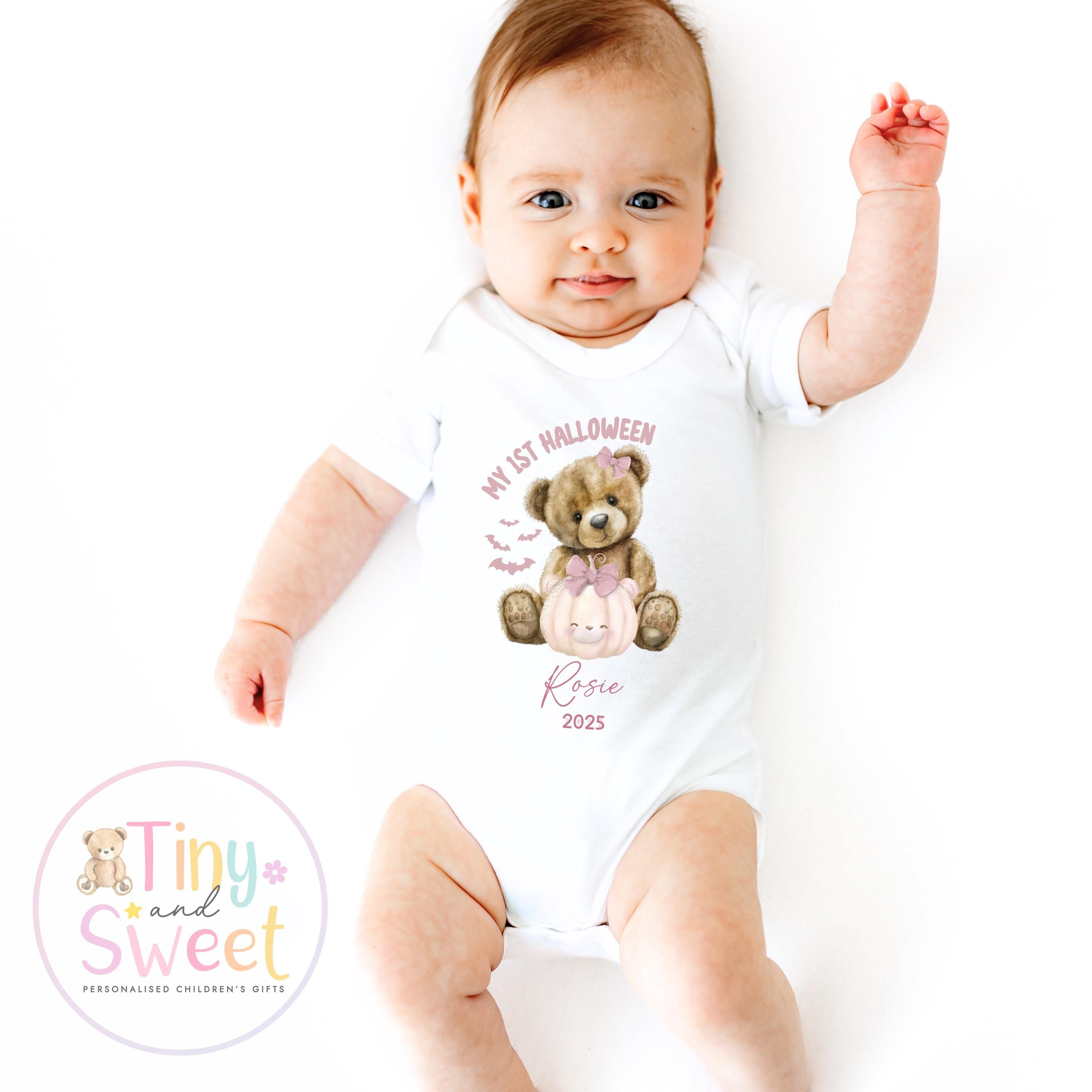 Babies First Halloween Sleepsuit: Adorable Teddy Bear Costume Outfit for Newborns and Infants