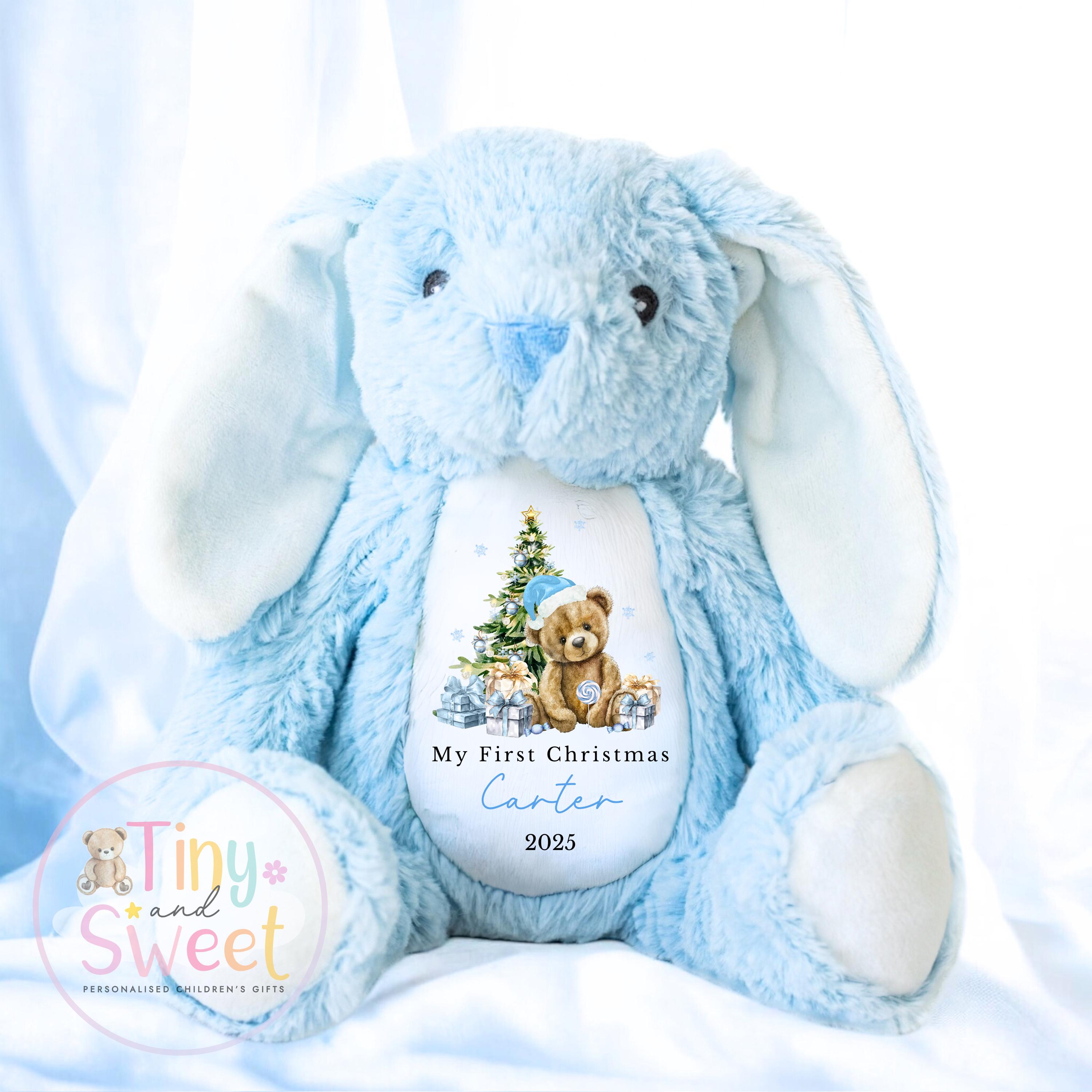Personalised Christmas Teddy, Personalised Christmas Toy, 1st Christmas, 1st Christmas Toy, Christmas Plush, Christmas Teddy, Christmas Gift