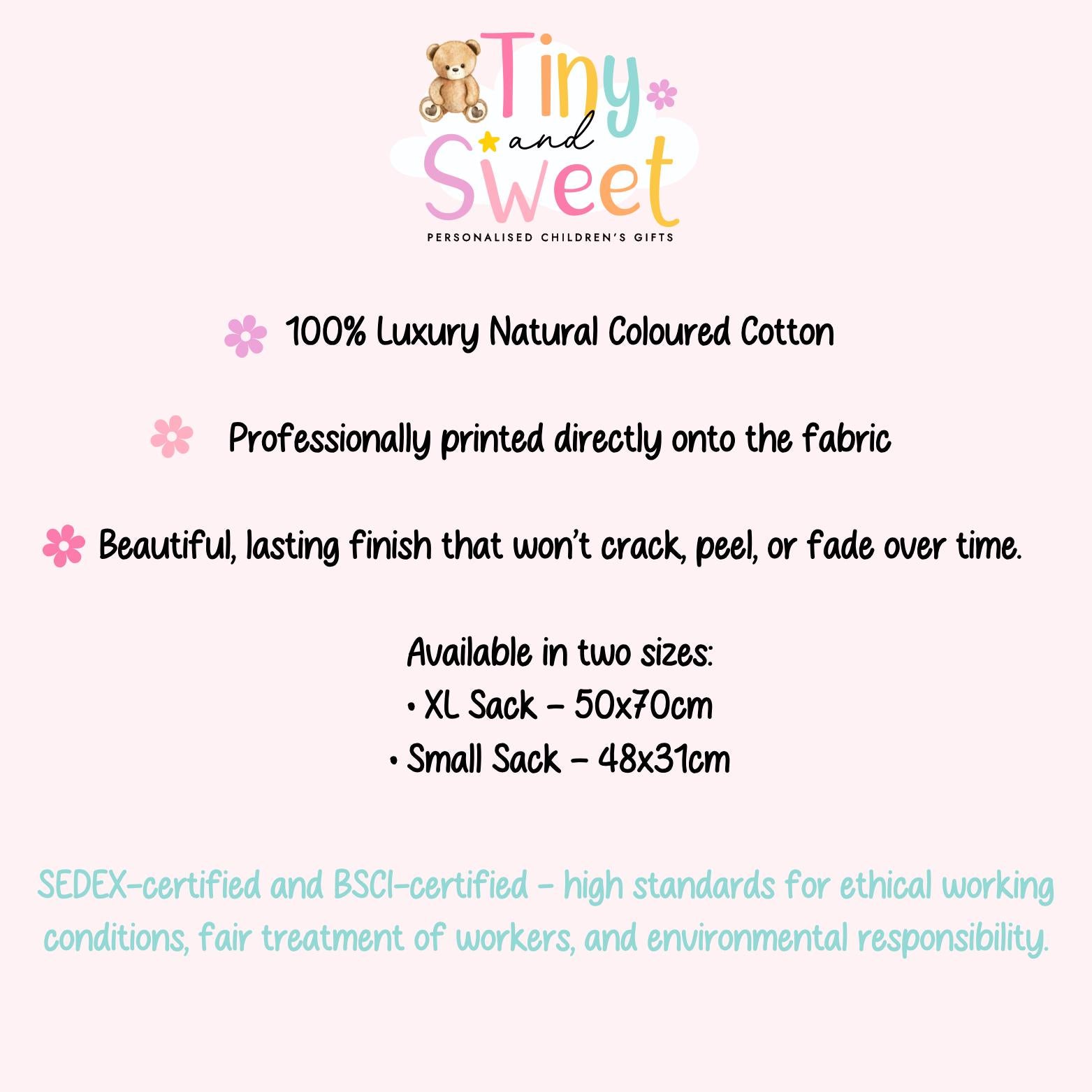 Personalised Christmas Sack, Classic Ballerina Bunny First christmas sack, XL christmas sack, Bunny christmas sack, Baby Girl christmas sack